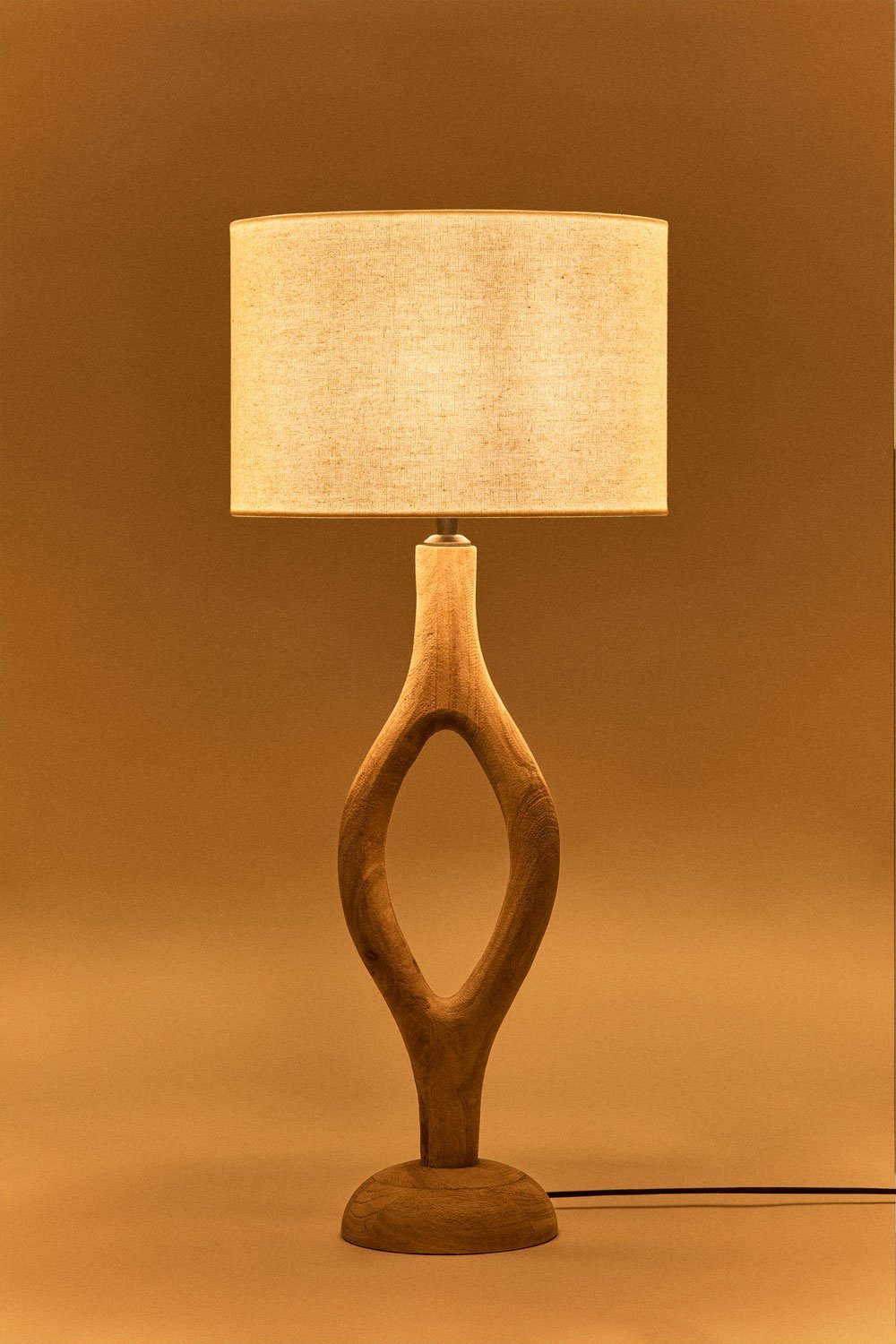 Lámpara de mesa en madera de mango Gracia, imagen de galería 2