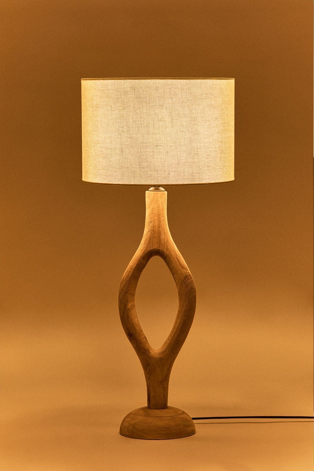 Lámpara de mesa en madera de mango Gracia, imagen de galería 3