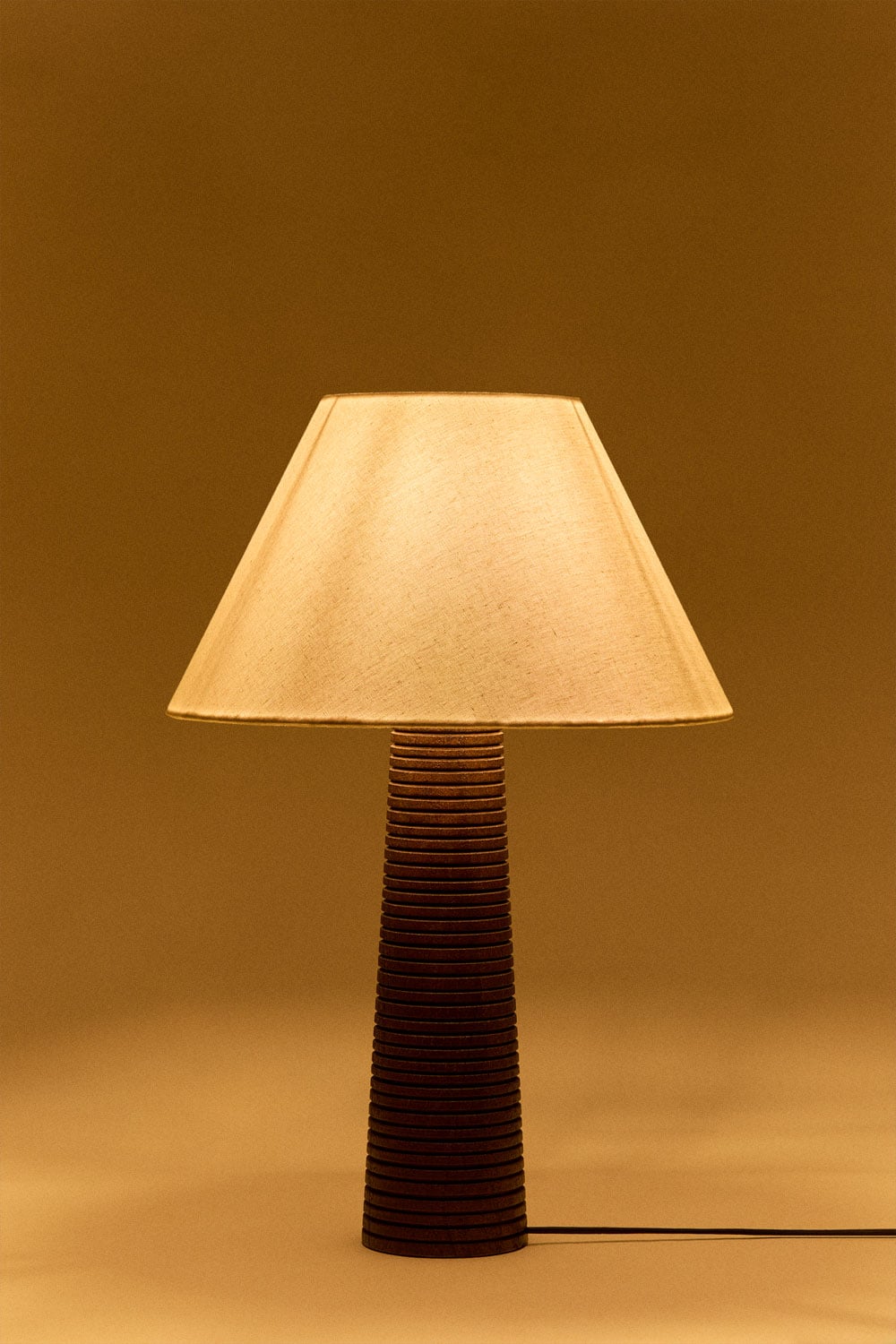 Lámpara de mesa en madera de mango Malva, imagen de galer&iacute;a 4