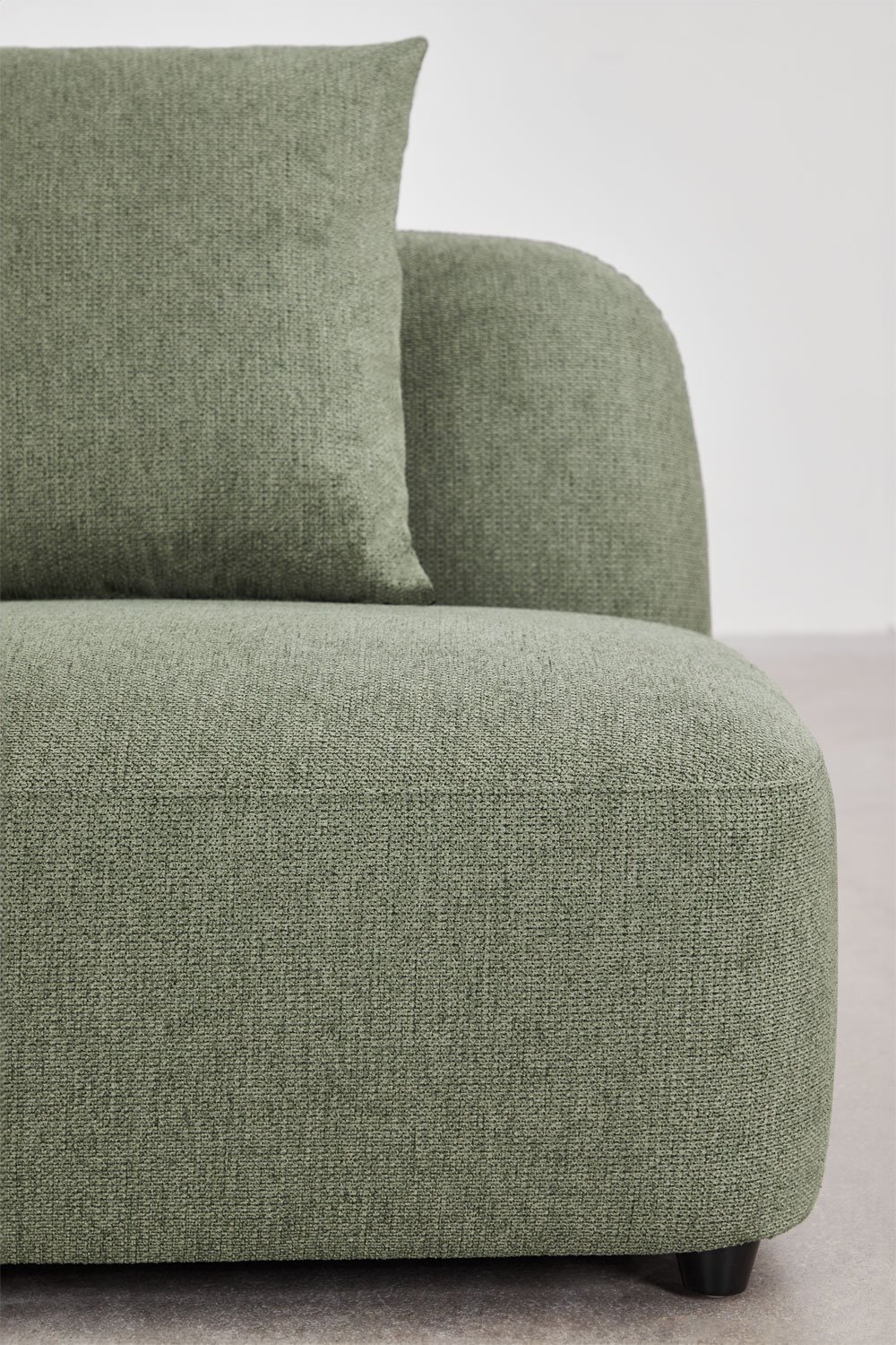 Sofá modular chaise longue izquierdo de 3 piezas en chenilla Coco, imagen de galería 8