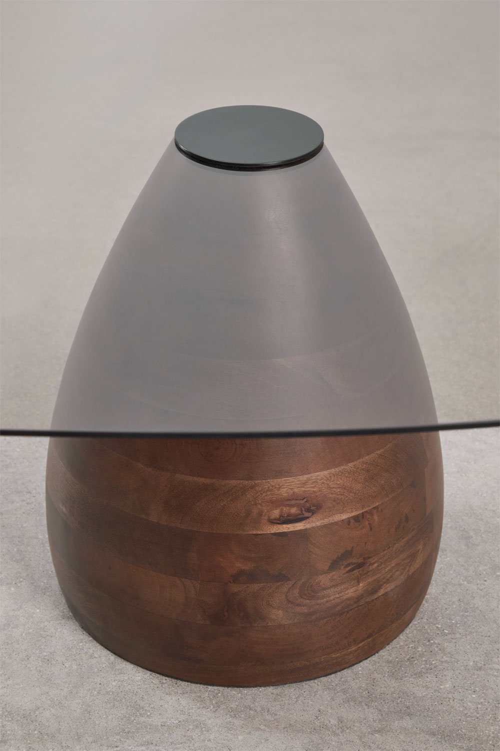 Mesa de centro cuadrada 80x80 cm en vidrio templado Mariana  , imagen de galería 5