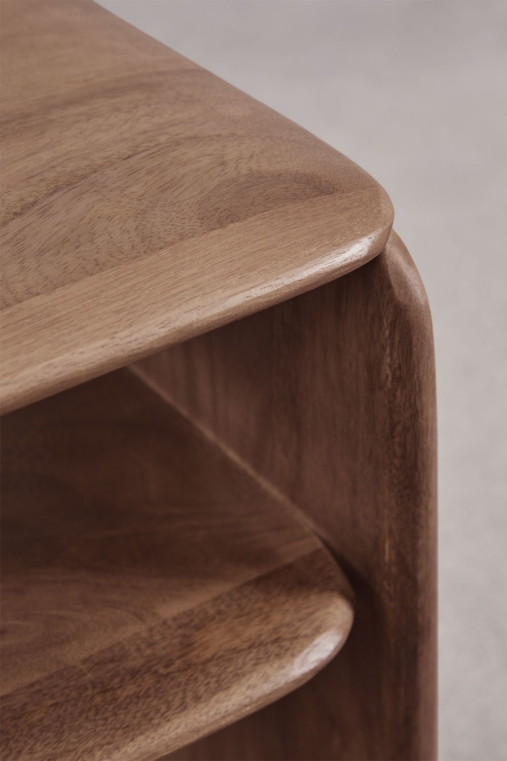 Mesita de noche rectangular 40x30 cm en madera Tinsley, imagen de galería 5