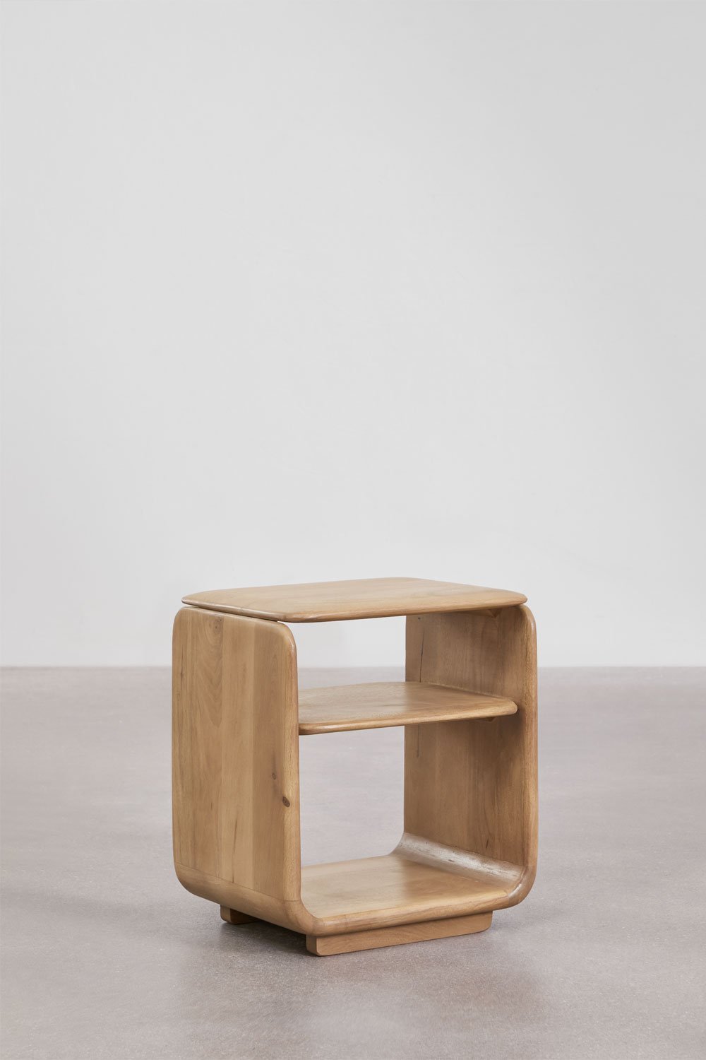 Mesa auxiliar rectangular 40x30 cm en madera Tinsley, imagen de galería 1