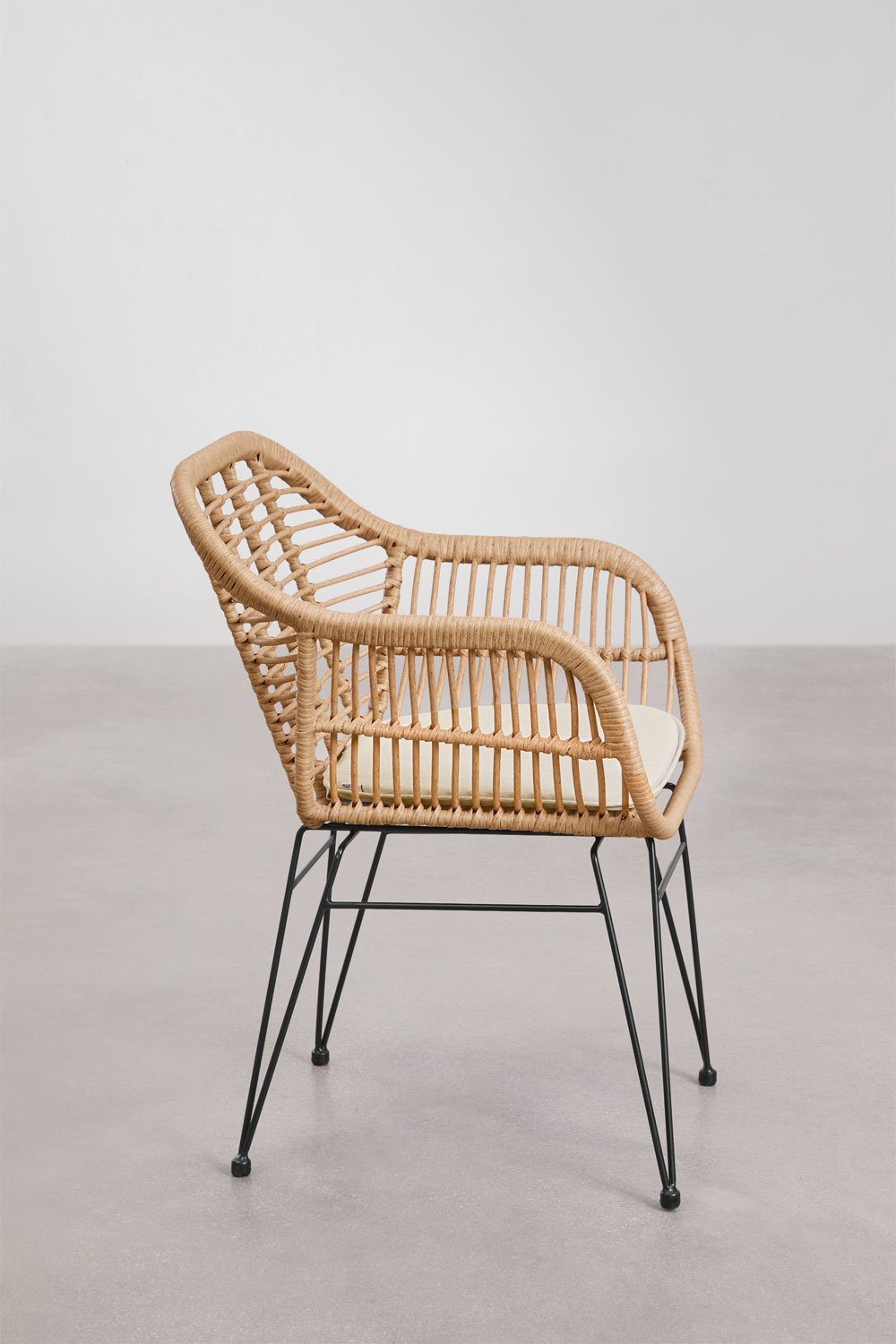 Silla de jardín en mimbre sintético Zole , imagen de galería 2