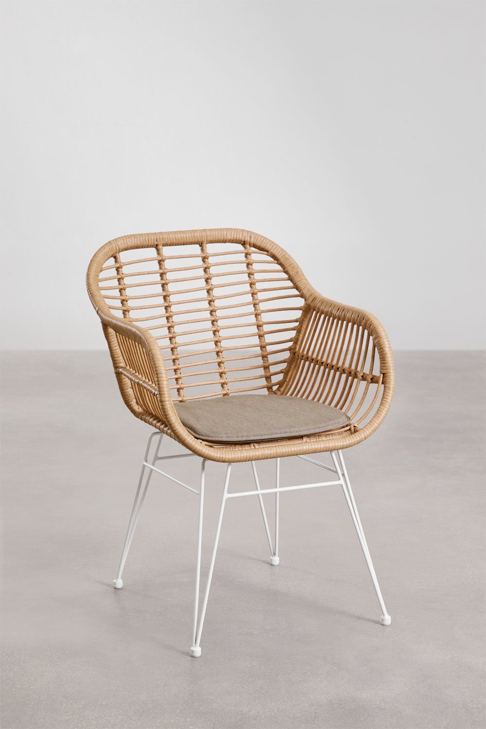 Silla de jardín en mimbre sintético Zole , imagen de galería 1