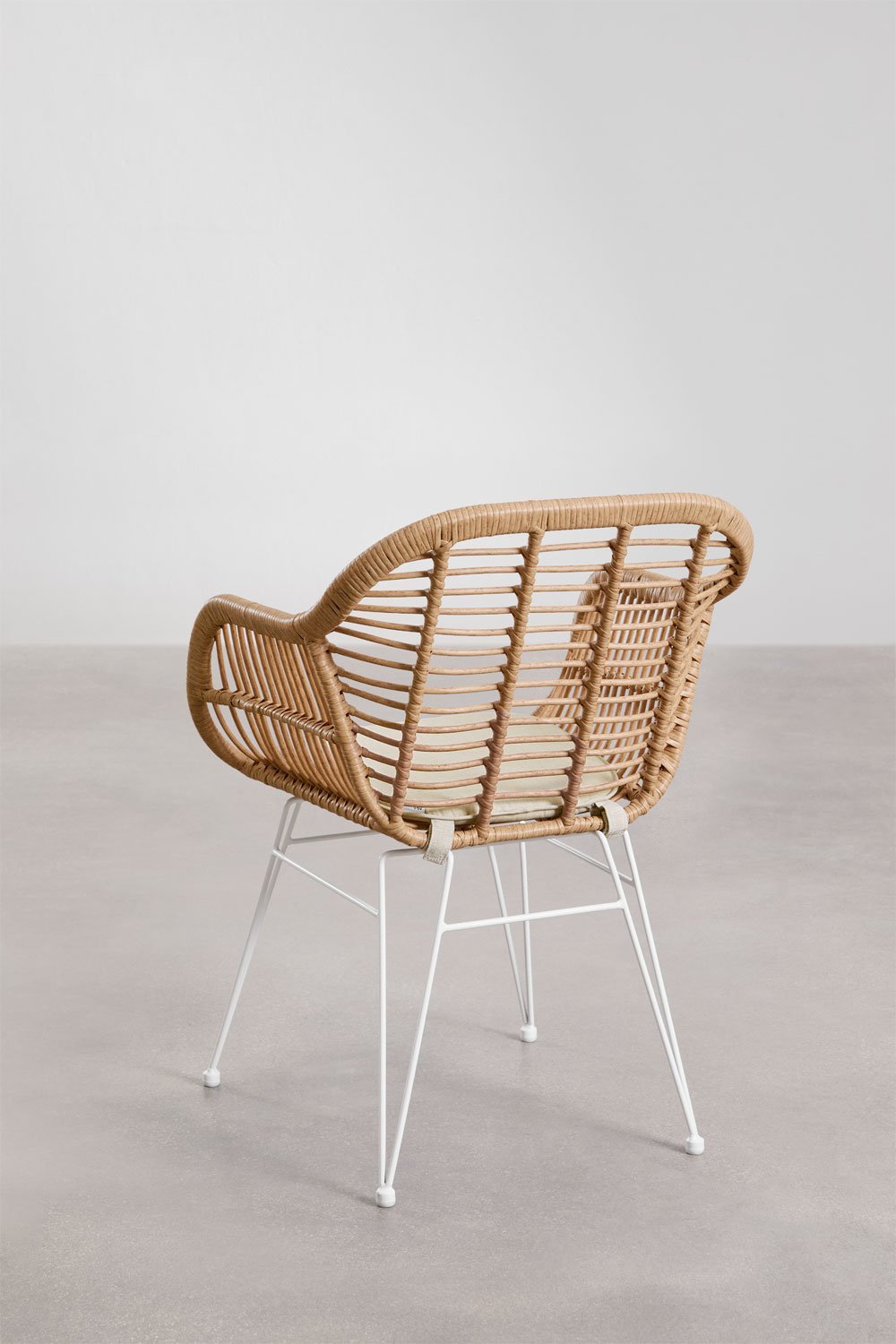 Pack de 2 sillas de comedor en mimbre sintético Zole , imagen de galería 3