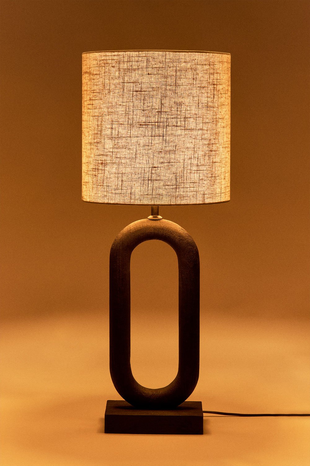 Lámpara de mesa en madera de mango Tiberia, imagen de galería 2