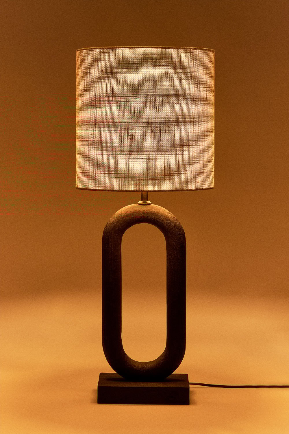 Lámpara de mesa en madera de mango Tiberia, imagen de galería 2