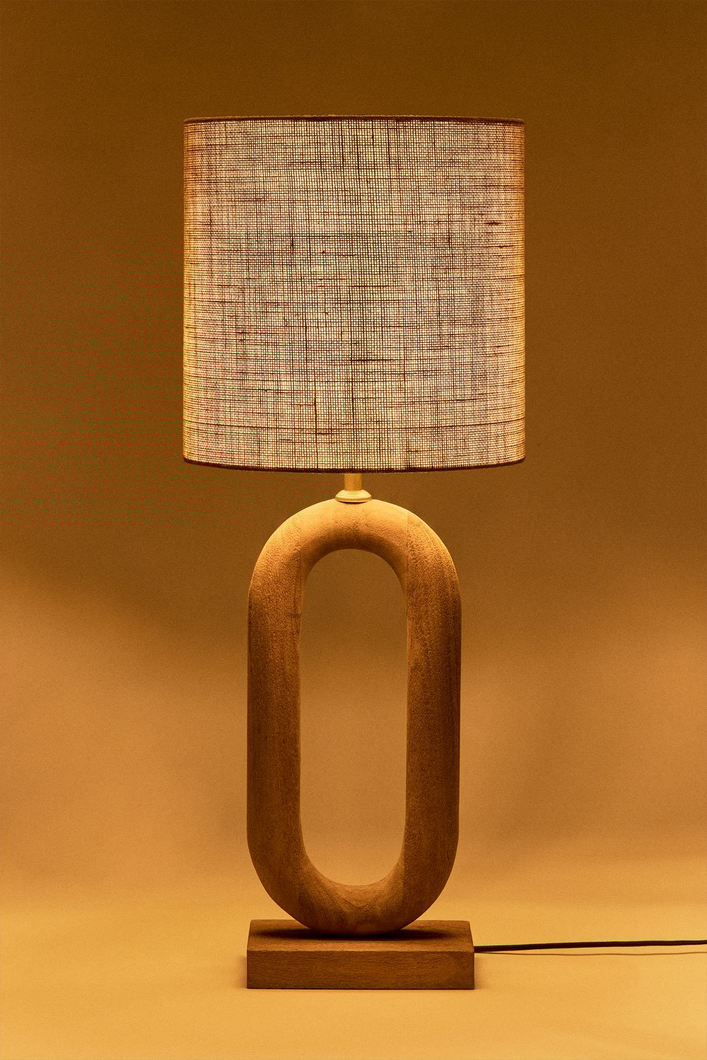 Lámpara de mesa en madera de mango Tiberia, imagen de galería 2