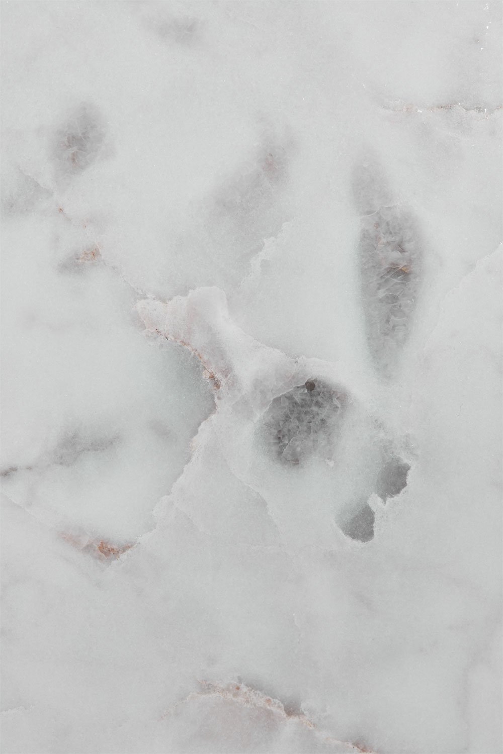 Mesita de noche redonda Ø50 cm en piedra natural y madera de mango Lavinia, imagen de galer&iacute;a 8