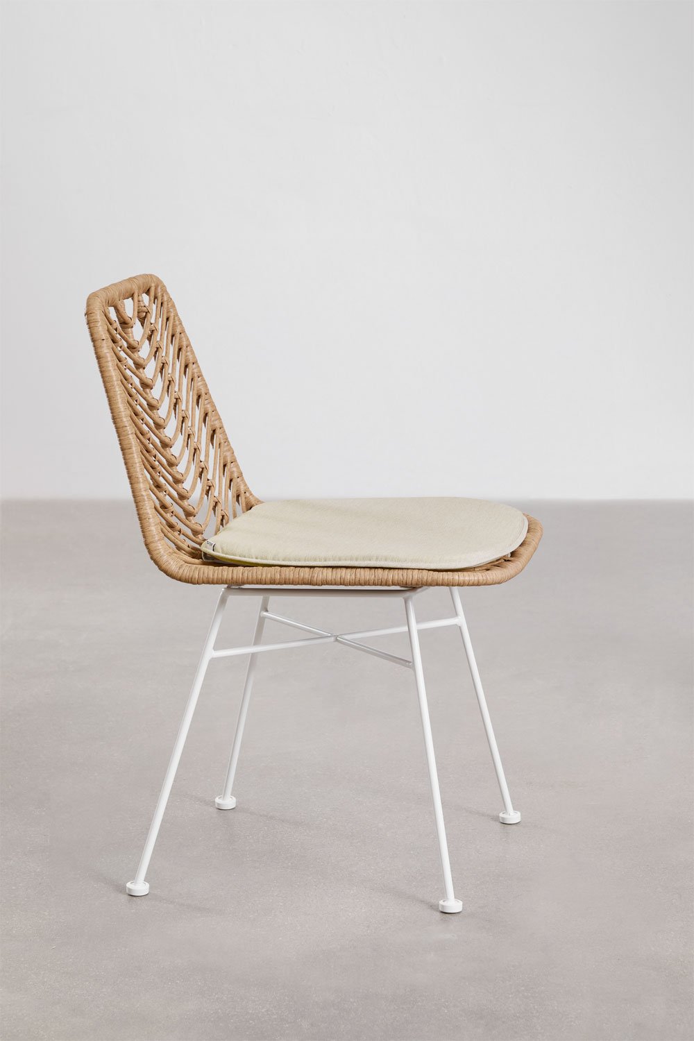 Silla de jardín en ratán sintético Gouda Natural, imagen de galería 2