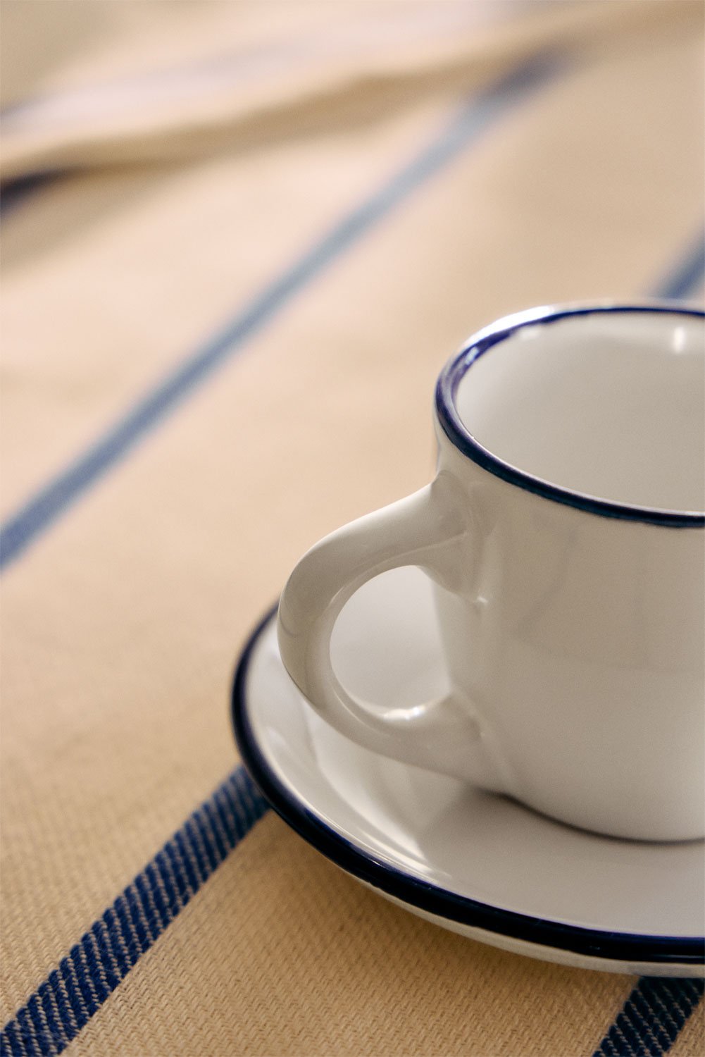 Pack de 2 tazas de café 9 cl con plato en gres Ronilena, imagen de galería 2