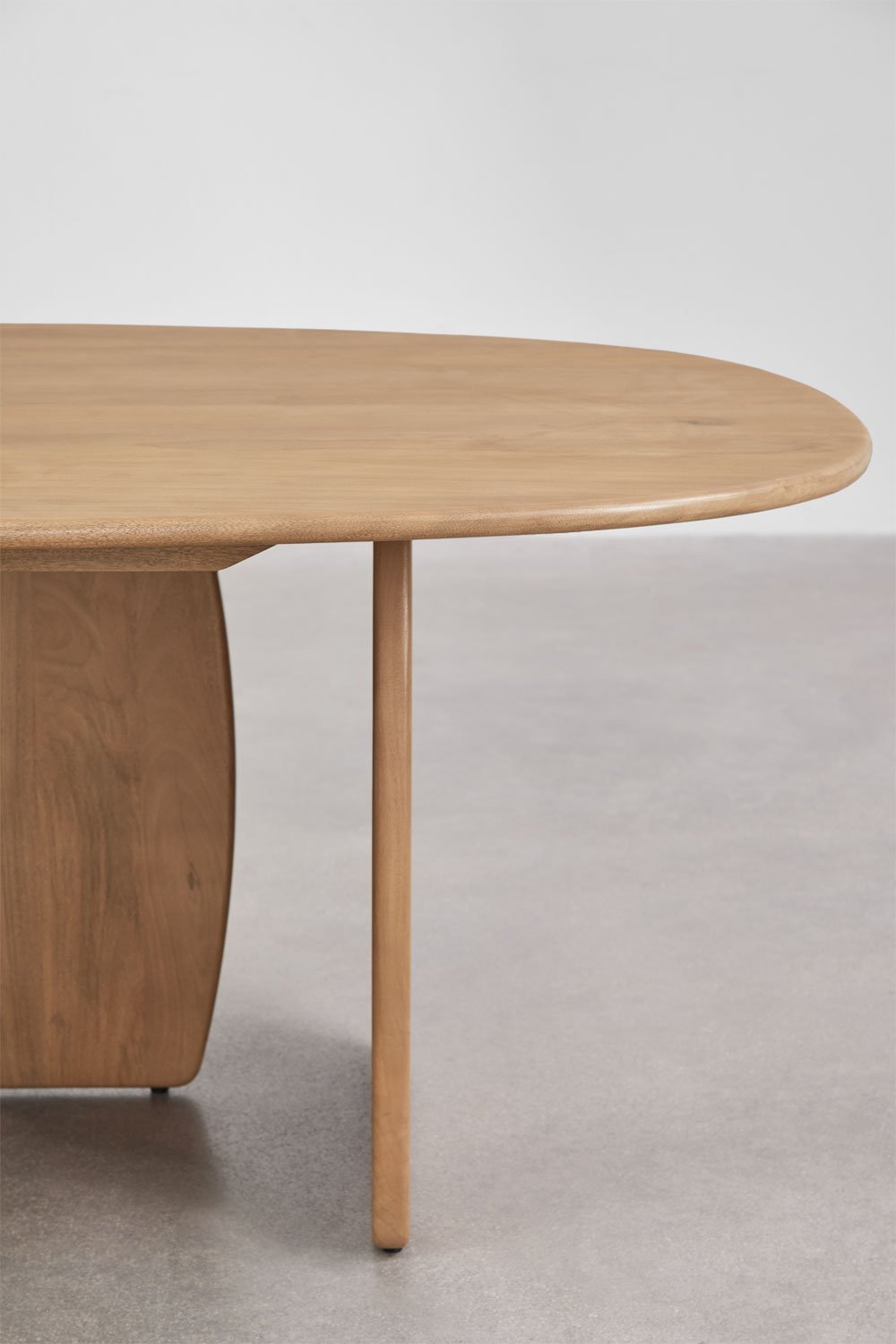 Mesa de comedor ovalada 260x120 cm en madera de mango Agathe, imagen de galer&iacute;a 6
