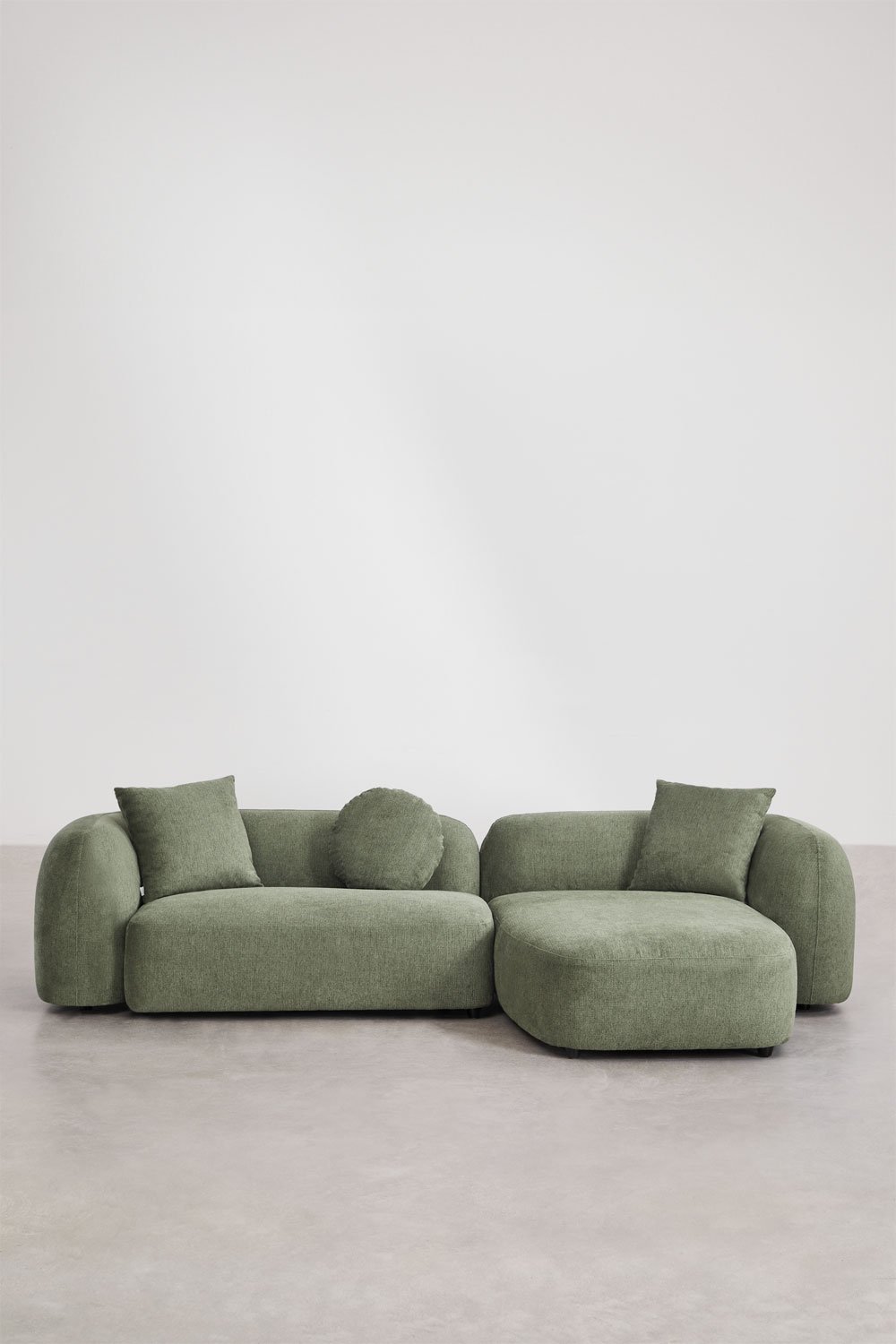 Sofá modular chaise longue derecho de 2 piezas en chenilla Coco   , imagen de galer&iacute;a 4