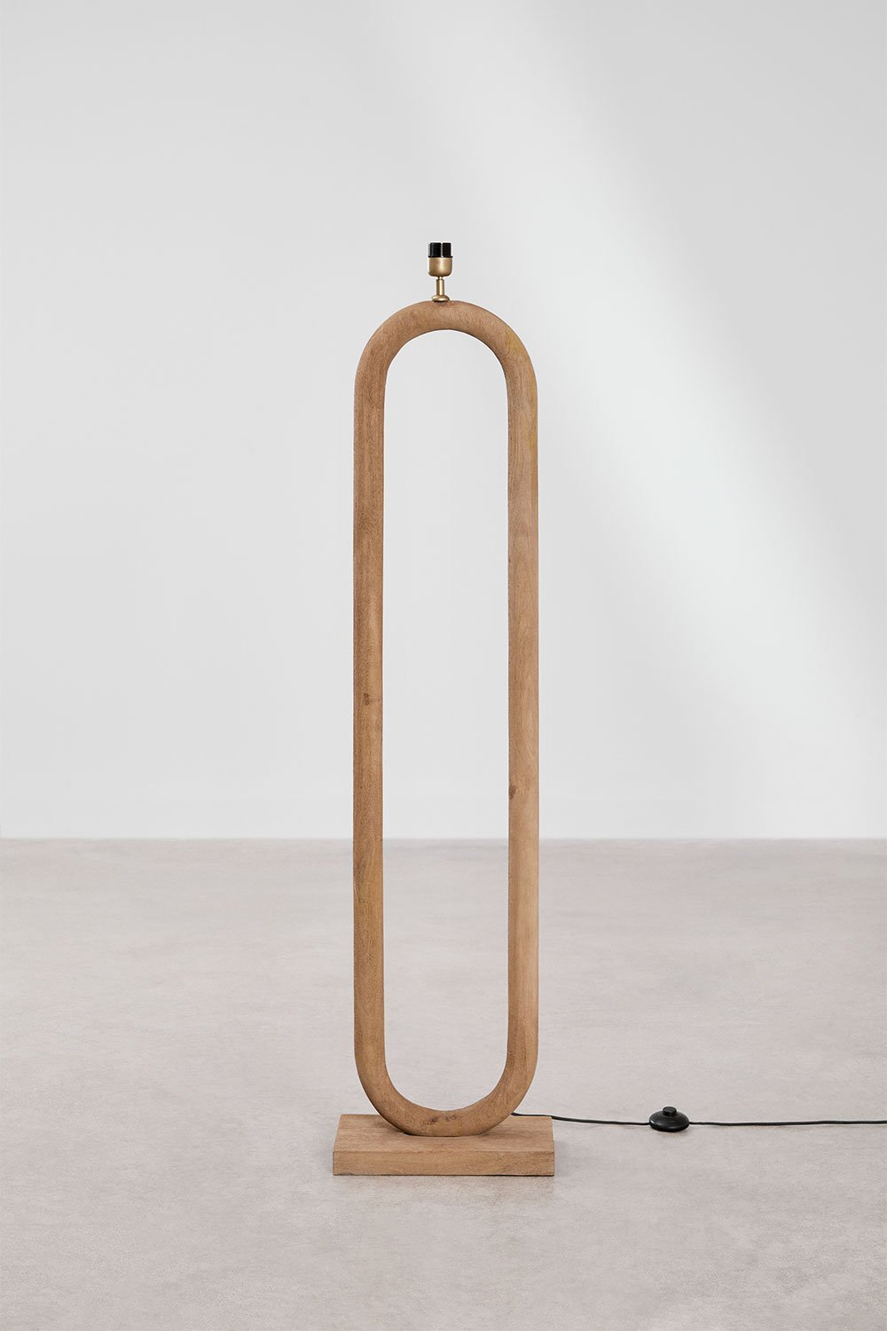 Base para lámpara de pie ↑140cm en madera de mango Tiberia, imagen de galería 2