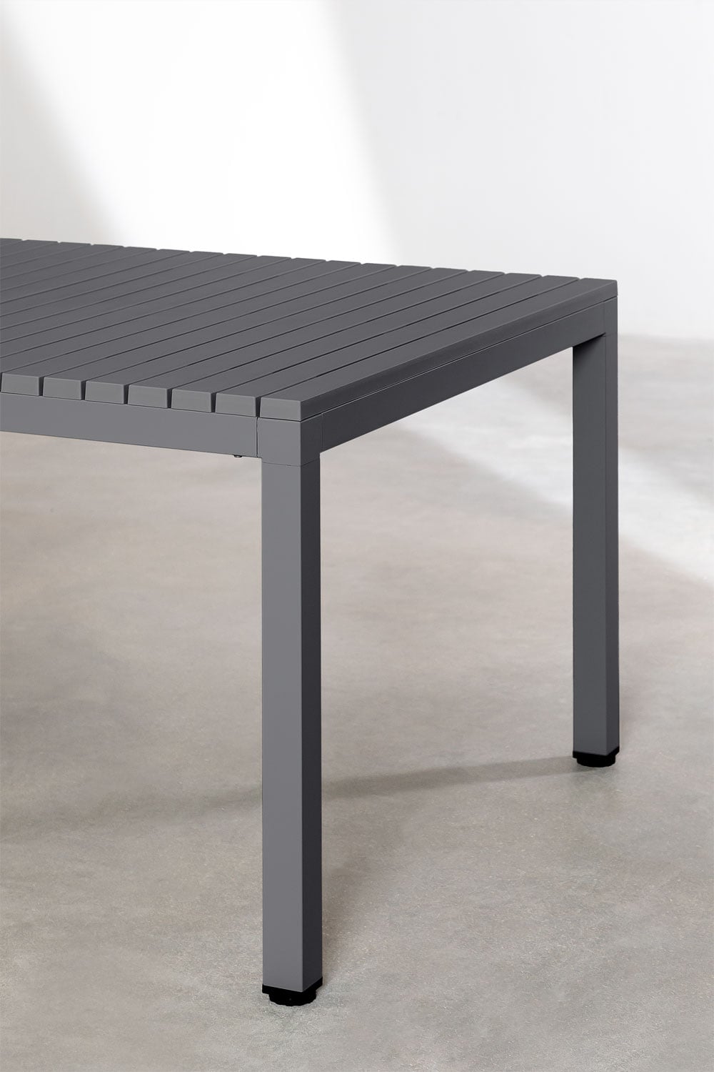 Mesa de comedor rectangular 210x100 cm en aluminio Marti, imagen de galer&iacute;a 4