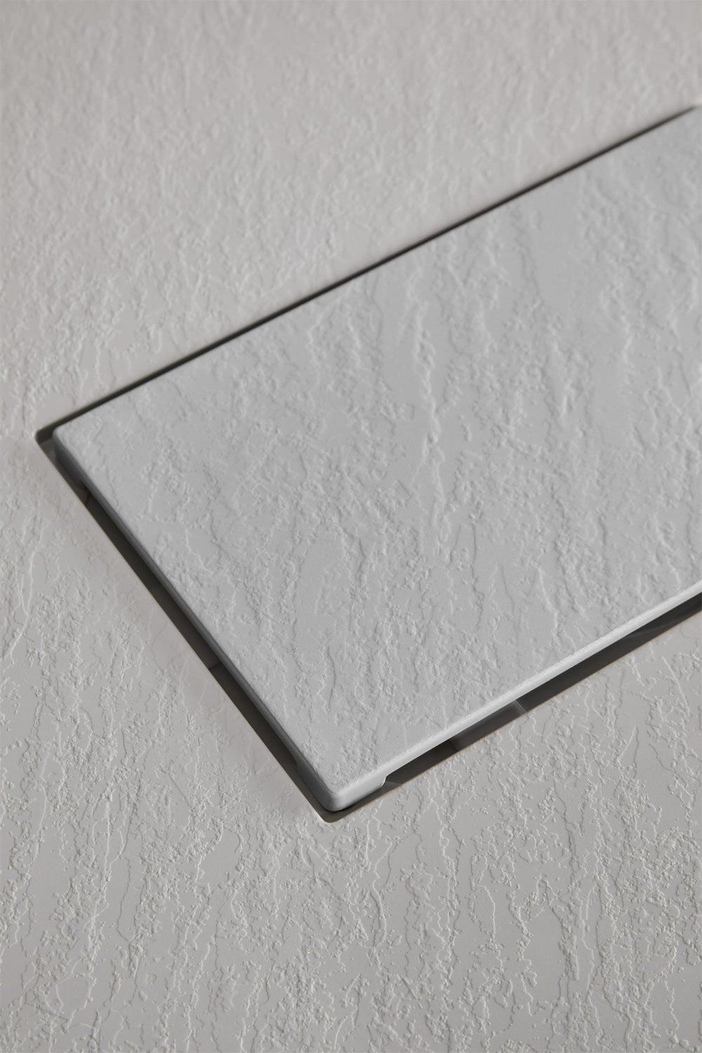 Plato de ducha en resina SMC rectangular 140x80 cm antideslizante y extraplano gris claro Soho, imagen de galer&iacute;a 5