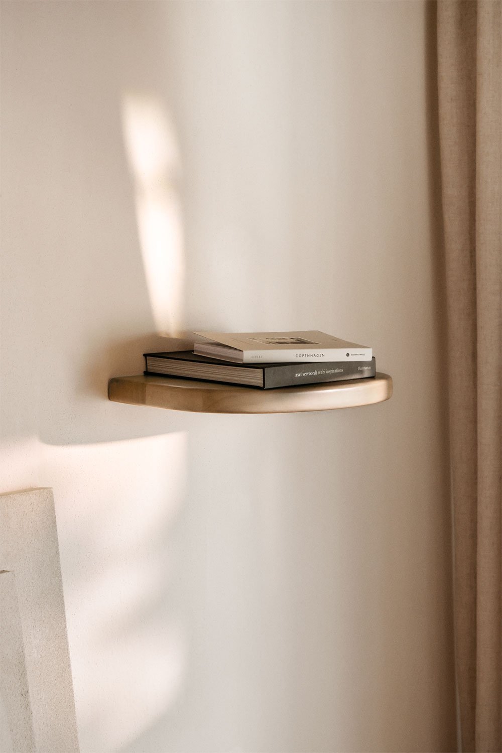 Estante de pared 45x45 cm en madera de mango Agathe, imagen de galería 1