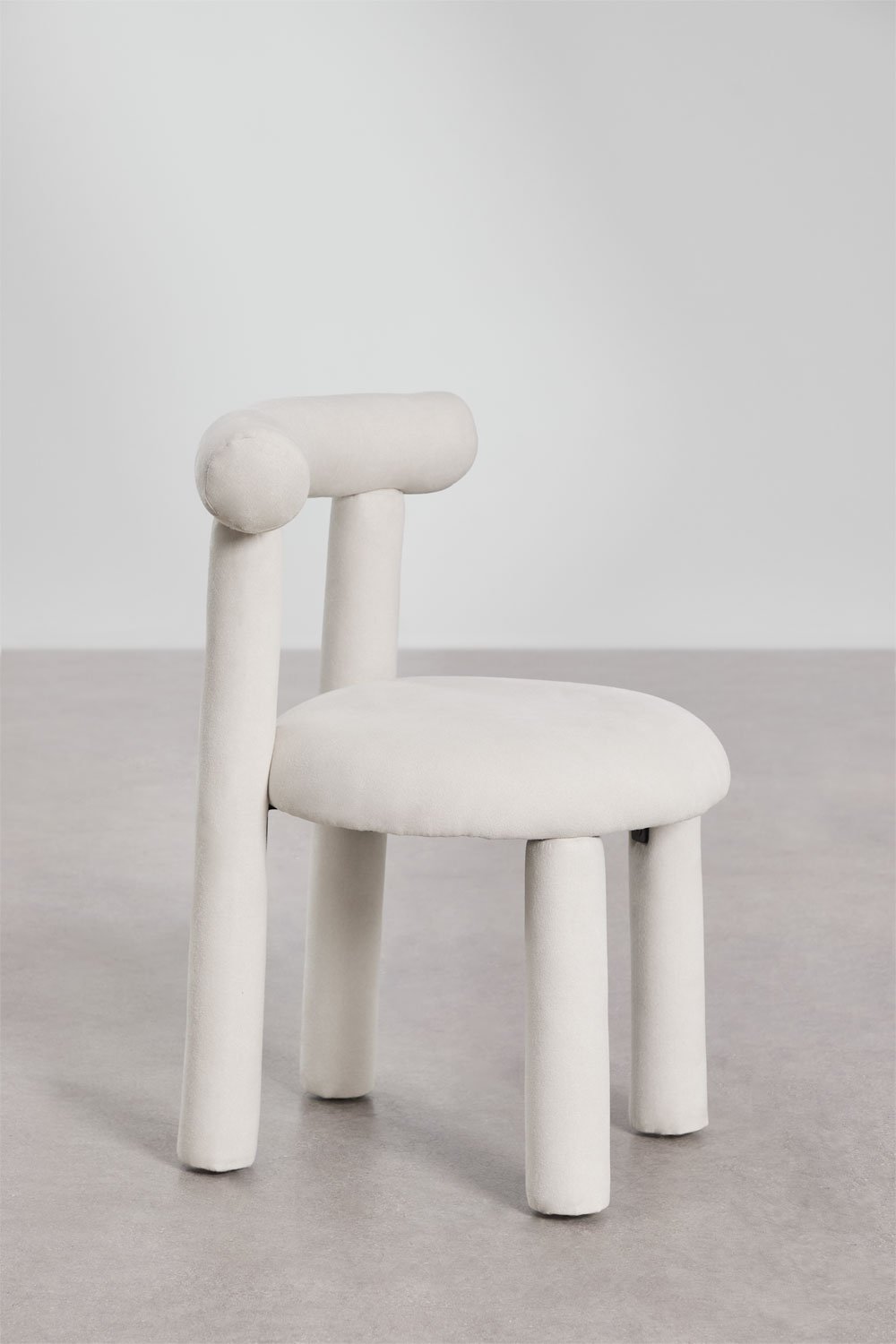 Silla de comedor en tela bouclé Gia  , imagen de galería 3