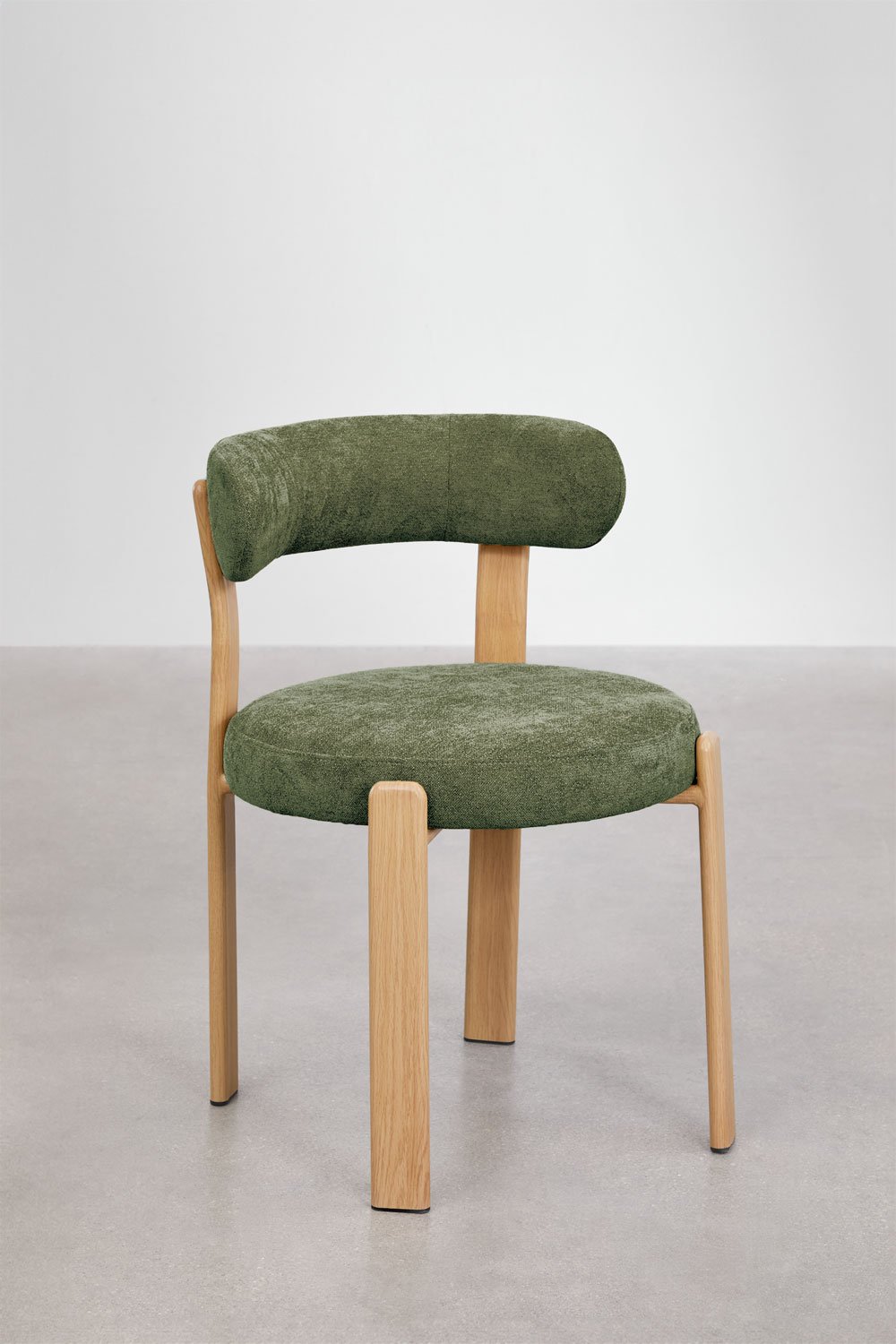 Silla de comedor tapizada y en hierro Jolie, imagen de galería 4