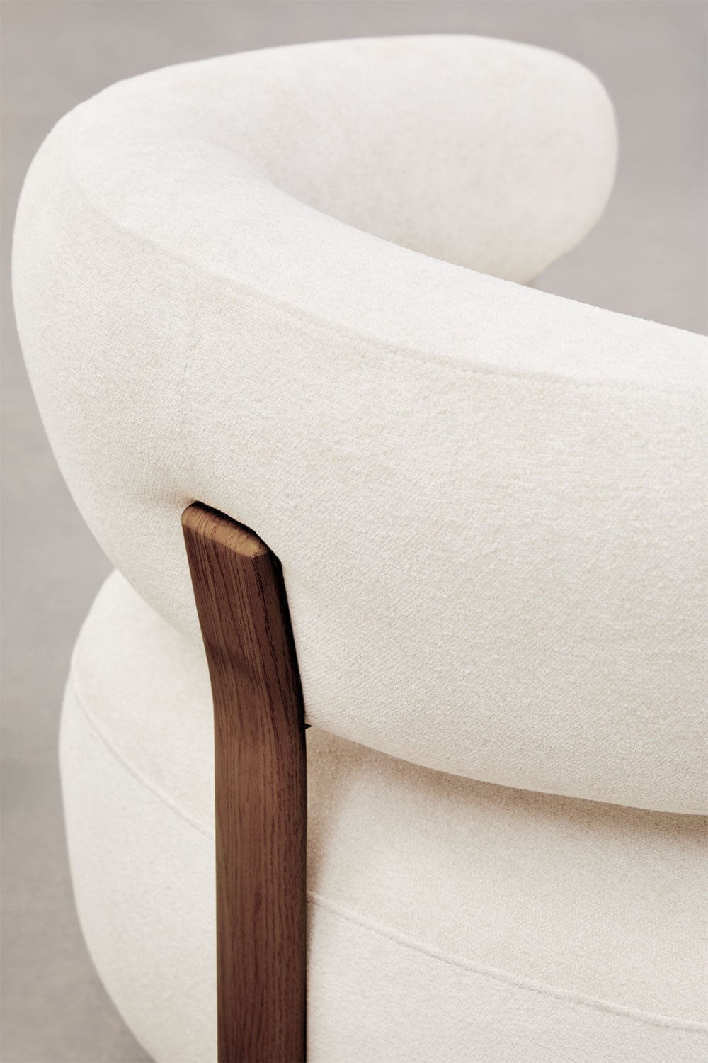 Sillón en tela chenilla y hierro Jolie, imagen de galer&iacute;a 7