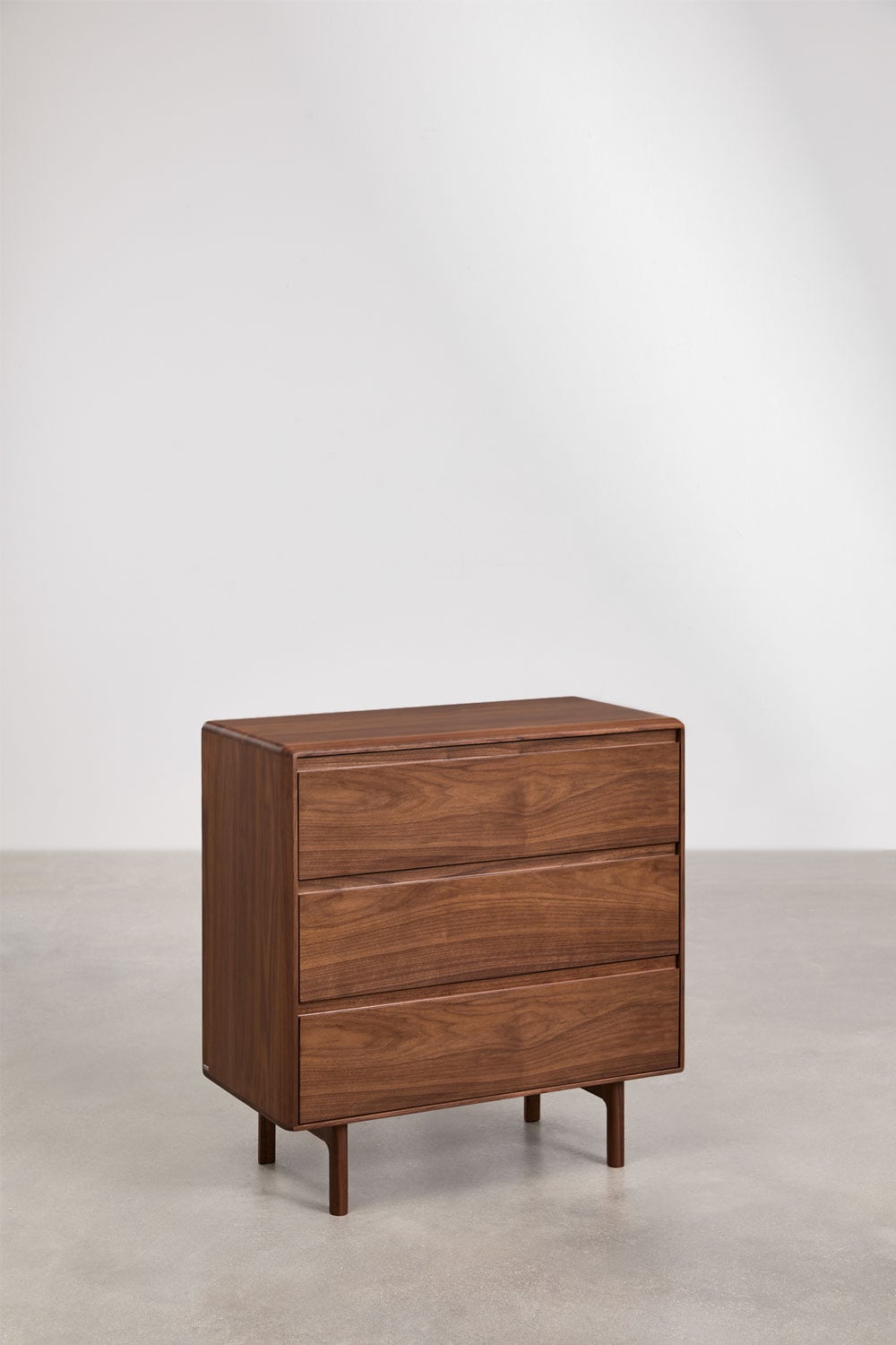 Cómoda de 3 cajones 80x40 cm en madera Treveris , imagen de galer&iacute;a 3