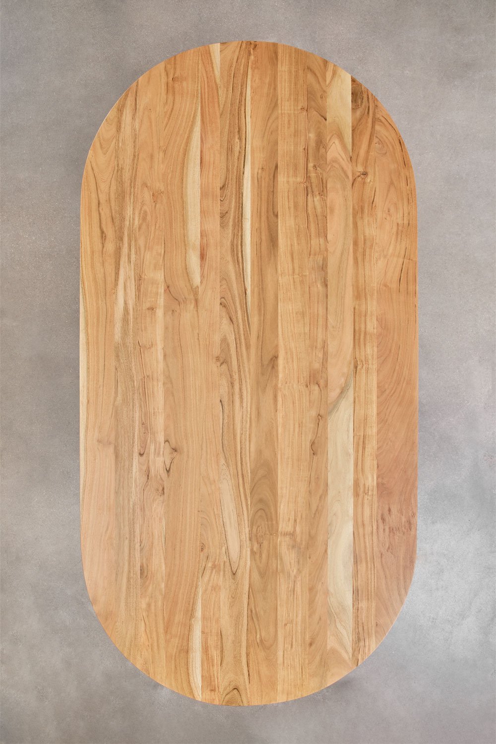 Mesa de comedor ovalada en madera de acacia (200x100 cm) Bedum, imagen de galería 7