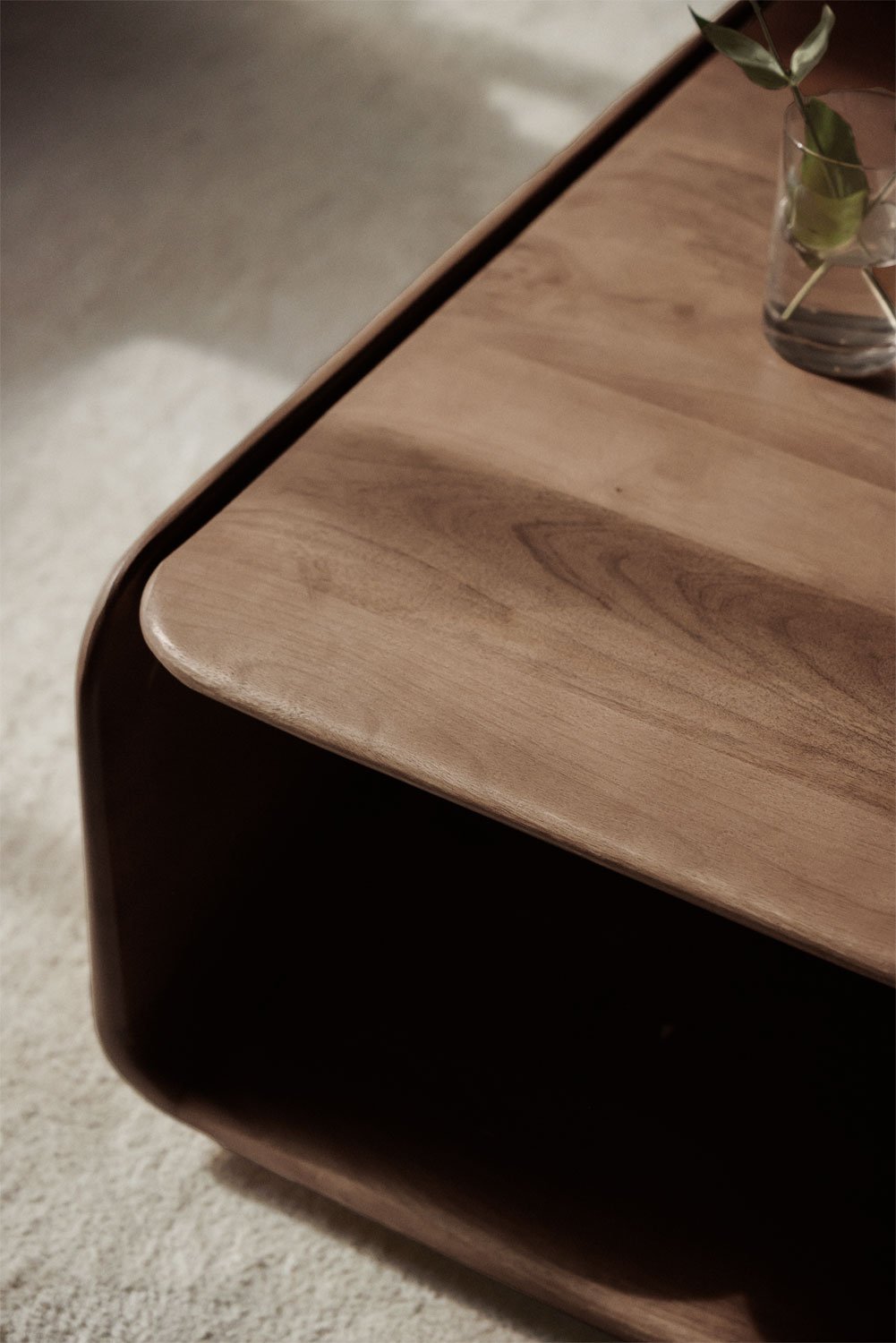 Mesa de centro cuadrada 75x75 cm en madera Tinsley, imagen de galería 2