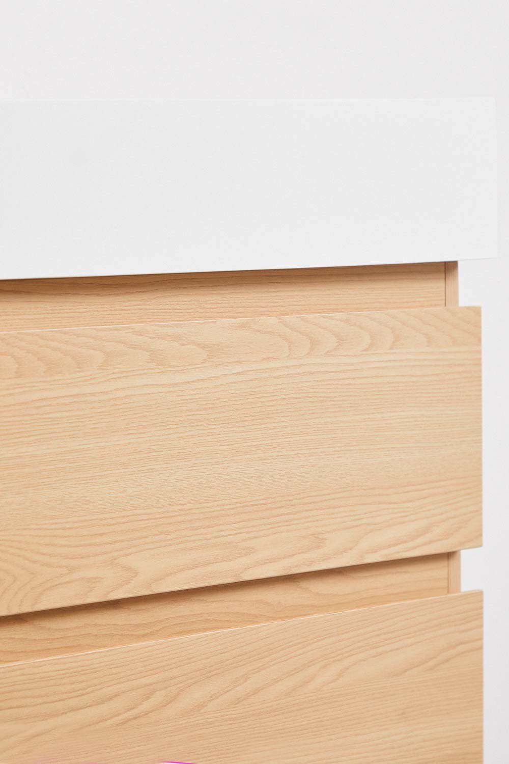 Conjunto de mueble de baño en madera y chapa de fresno con lavabo integrado Ona, imagen de galería 6