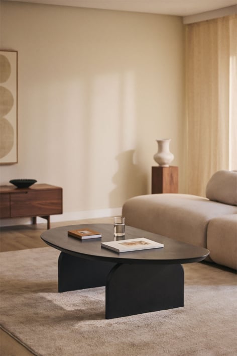 Mesa de centro en madera de mango (135x80 cm) Bedum