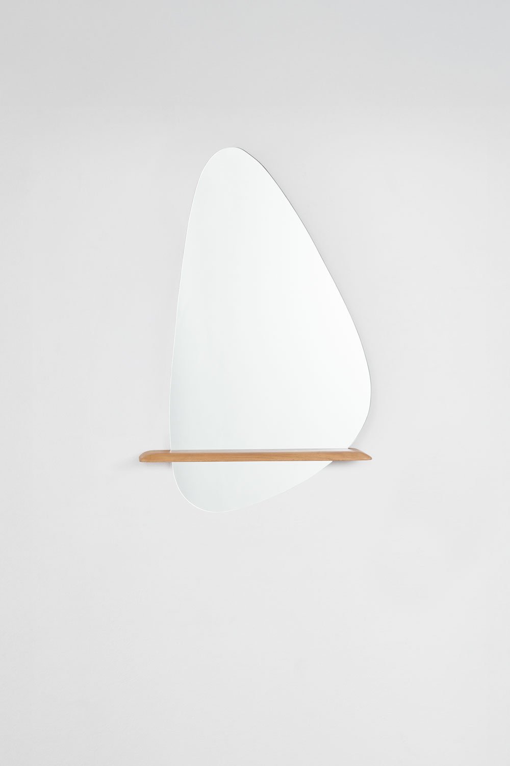 Espejo de pared para baño con estante en madera de teca Kai, imagen de galería 1