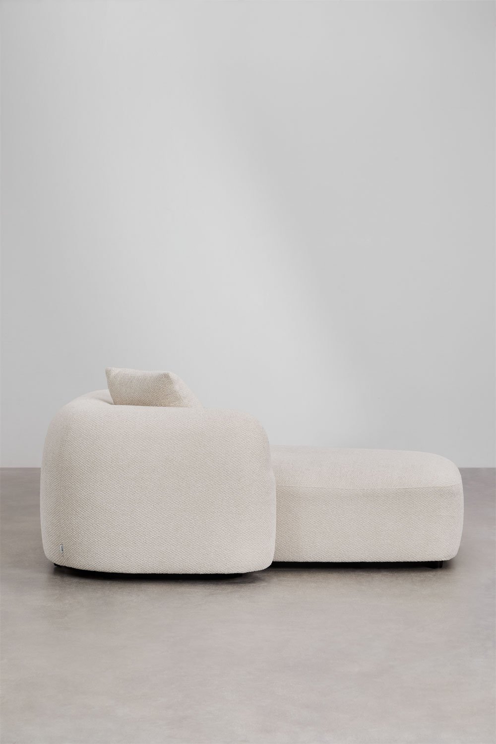Módulo chaise longue izquierdo para sofá modular en chenilla Coco , imagen de galería 3