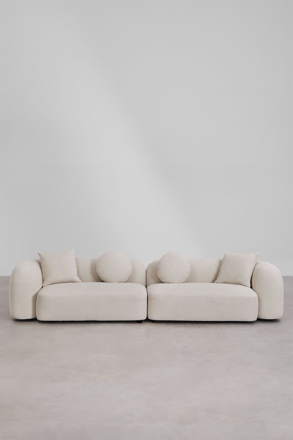 Sofá modular de 2 piezas en chenilla Coco   , imagen de galería 3