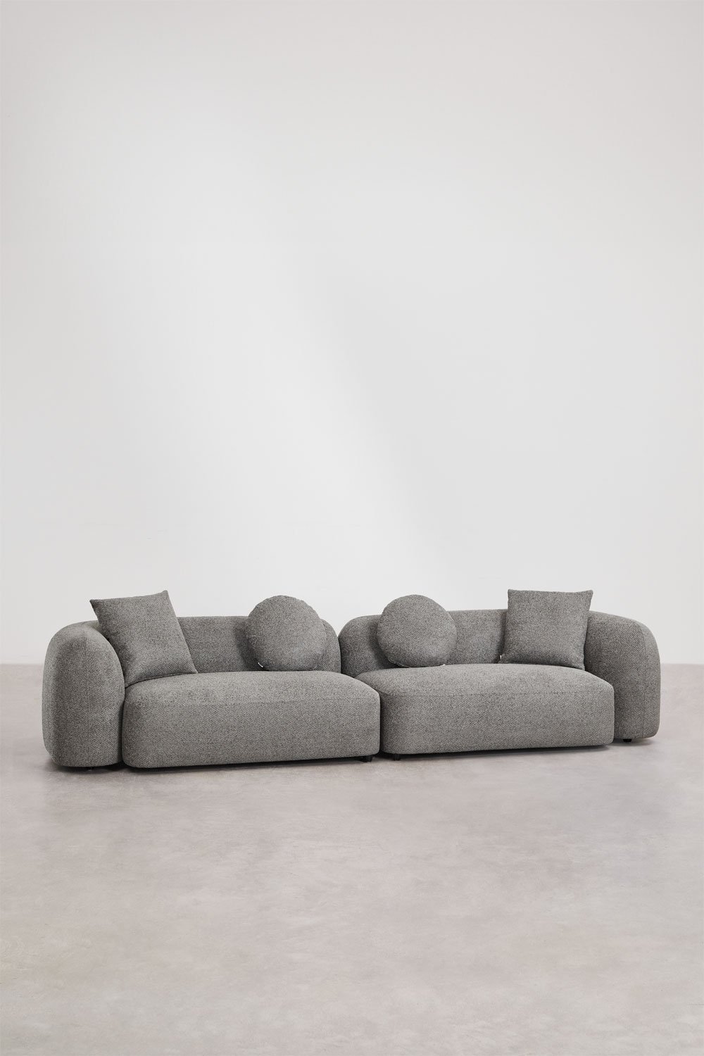 Sofá modular de 2 piezas en chenilla Coco, imagen de galería 1