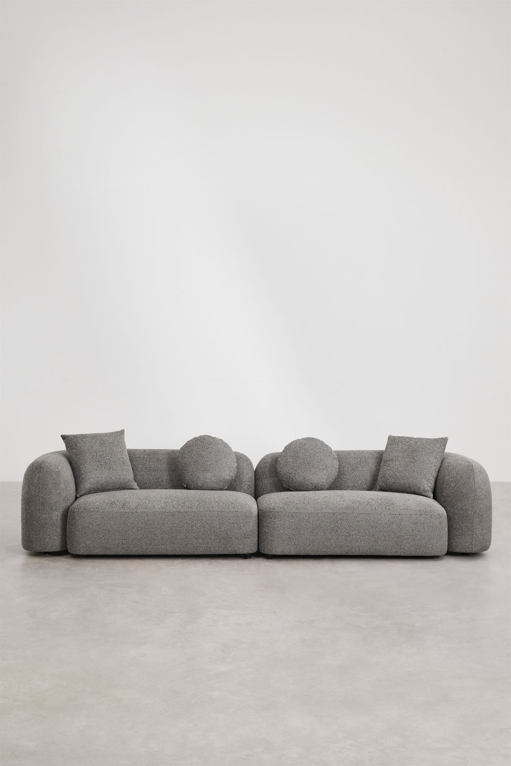 Sofá modular de 2 piezas en chenilla Coco, imagen de galer&iacute;a 3