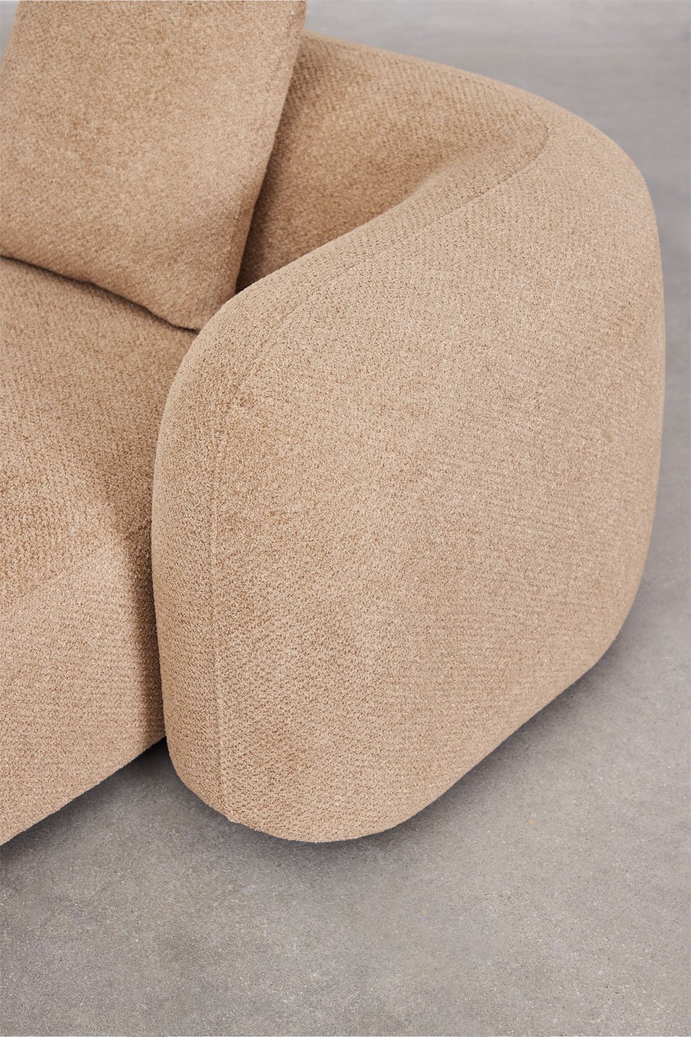 Módulo chaise longue derecho para sofá modular en chenilla Coco , imagen de galería 5