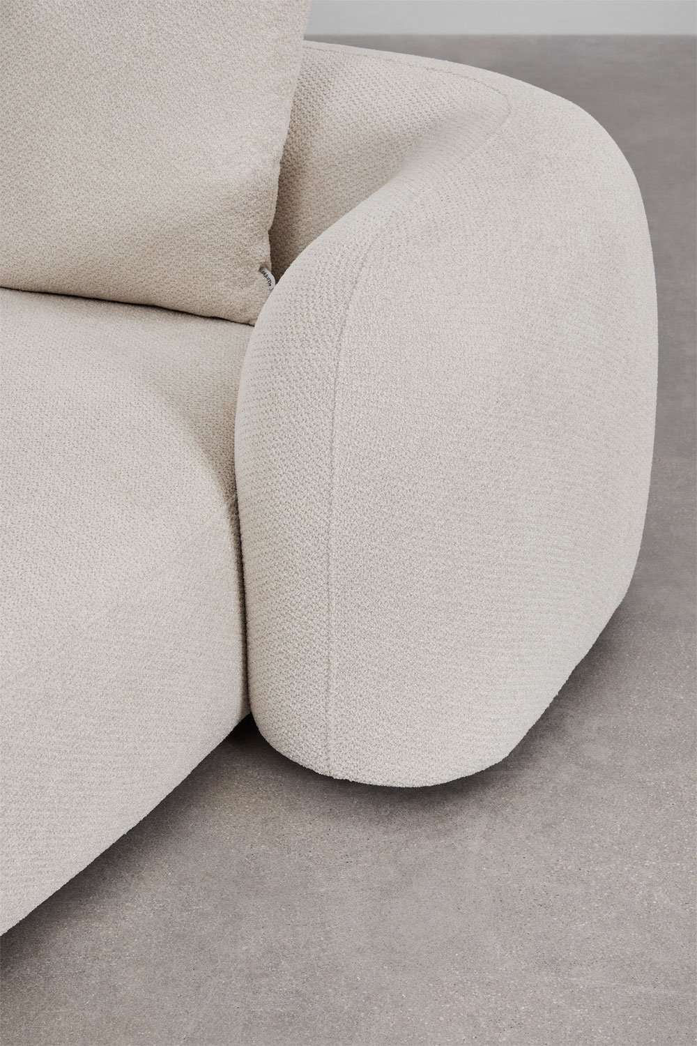 Módulo chaise longue derecho para sofá modular en chenilla Coco , imagen de galería 5