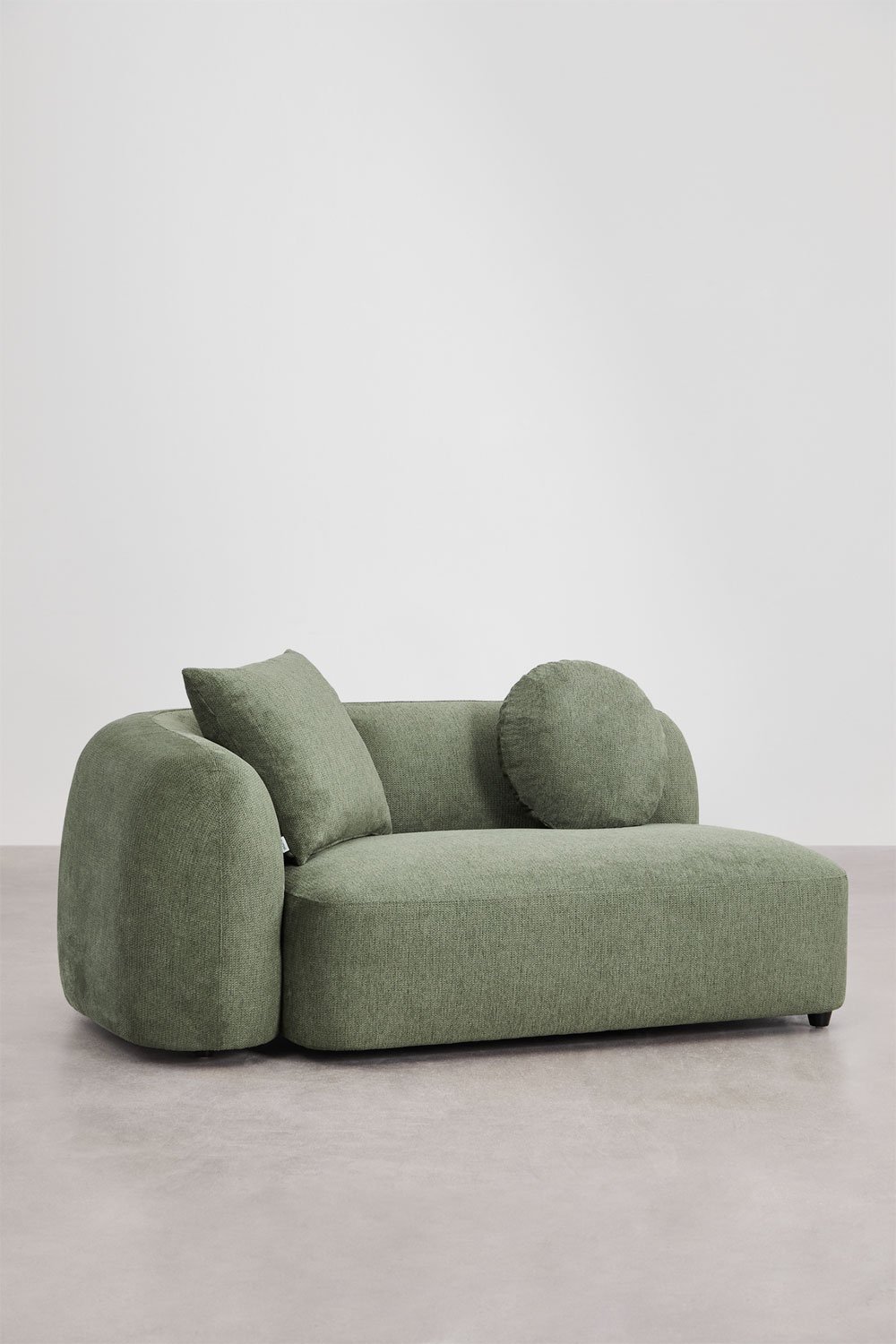 Sofá modular chaise longue derecho de 4 piezas en chenilla Coco, imagen de galería 5