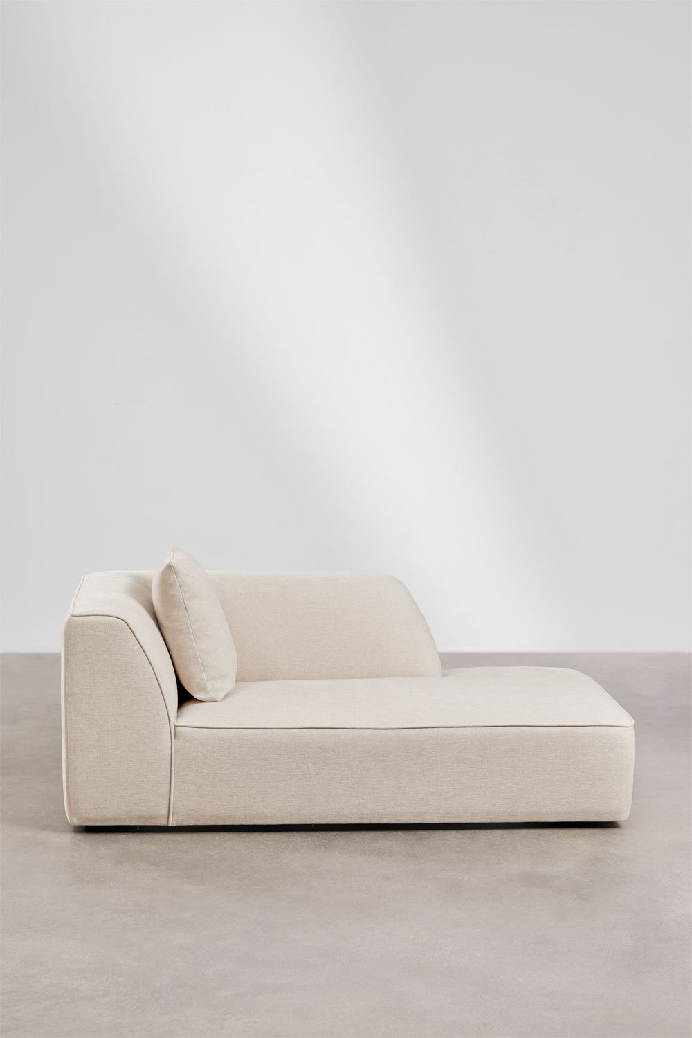 Módulo chaise longue derecho para sofá modular tapizado Cardea, imagen de galería 3