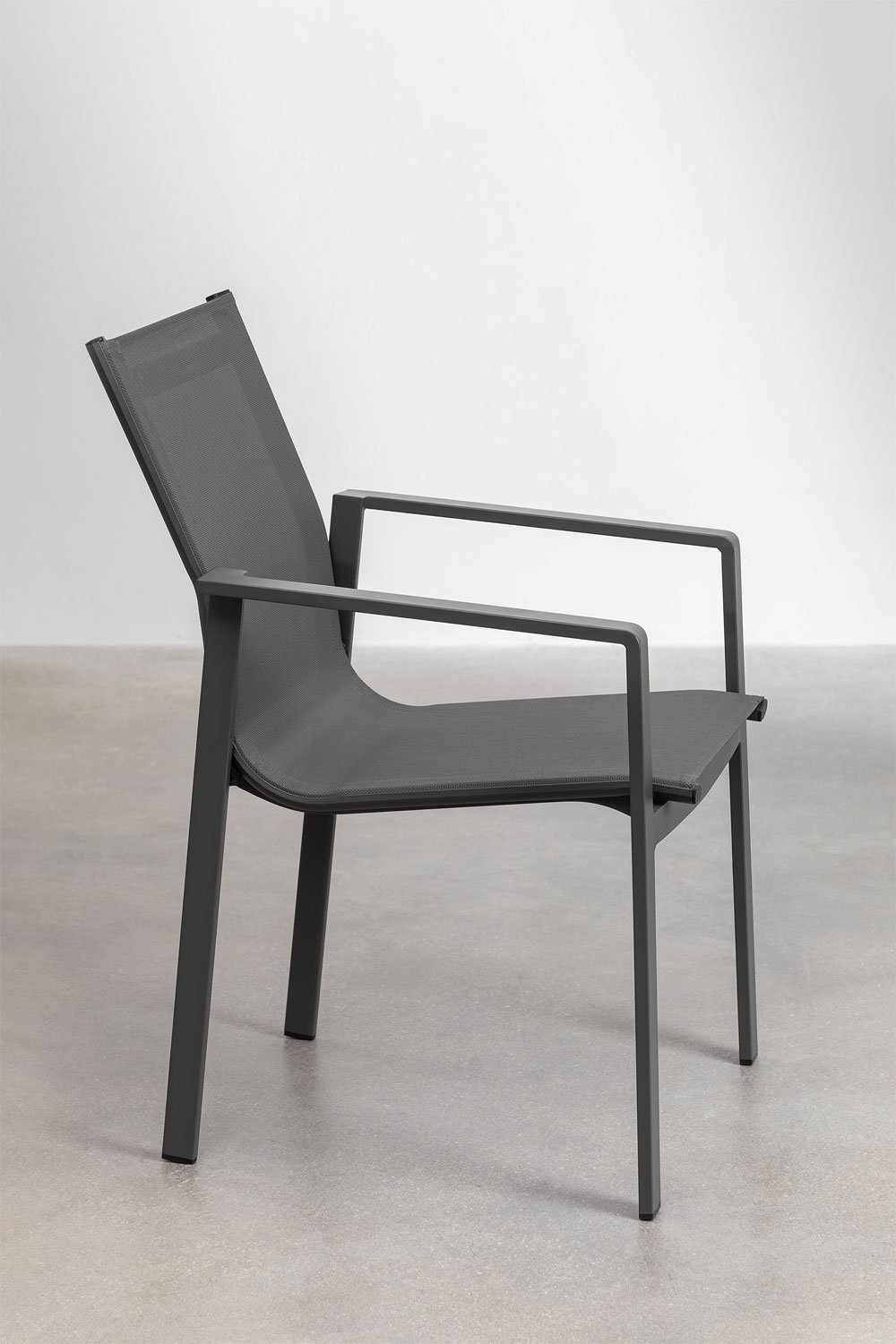 Silla de jardín apilable en aluminio Eika, imagen de galería 2
