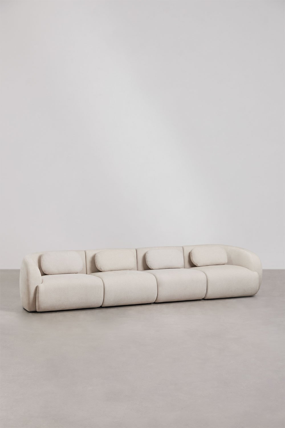 Sofá modular de 4 piezas en chenilla Coquette, imagen de galería 1
