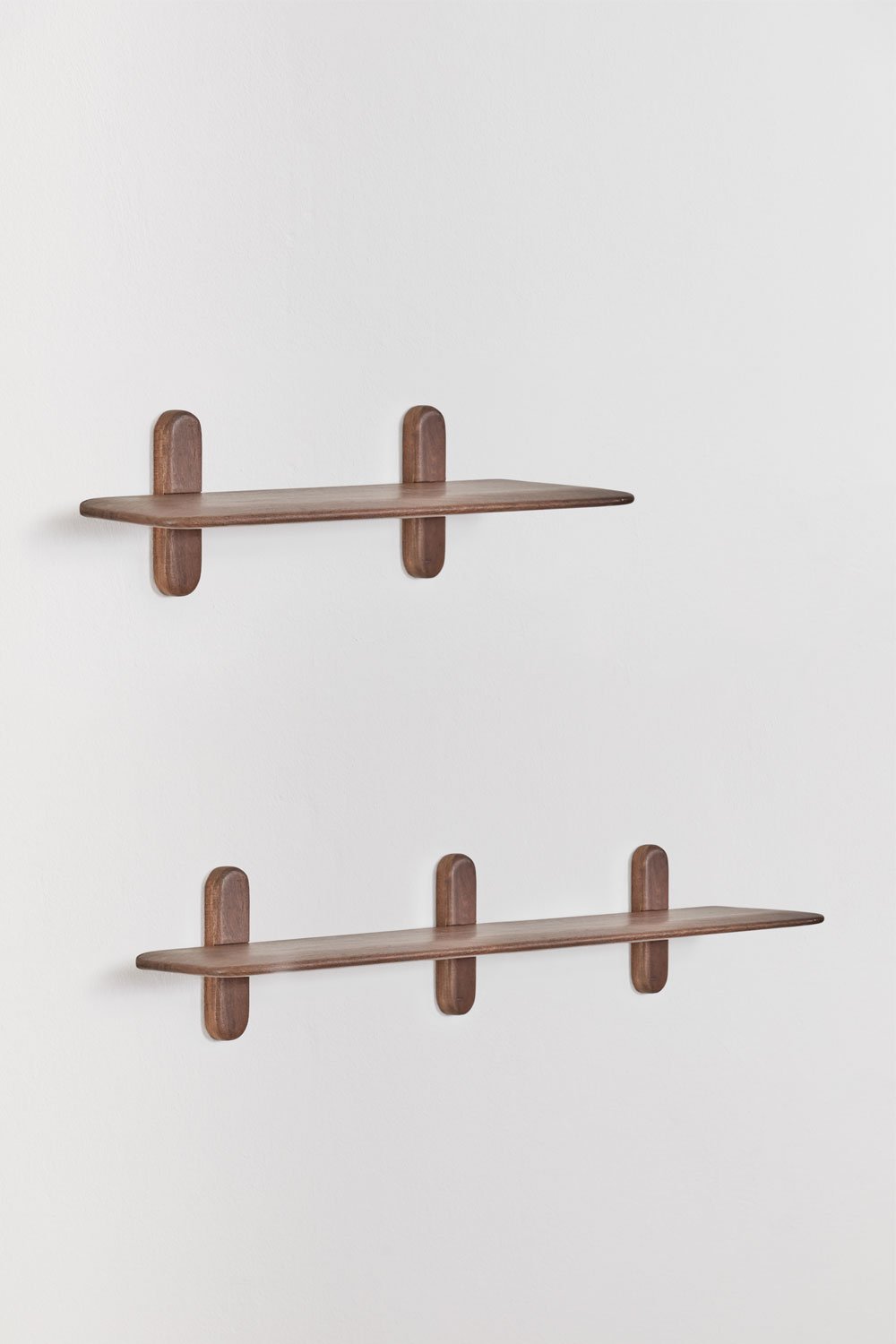 Set de 2 estantes de pared en madera Veleta , imagen de galería 3