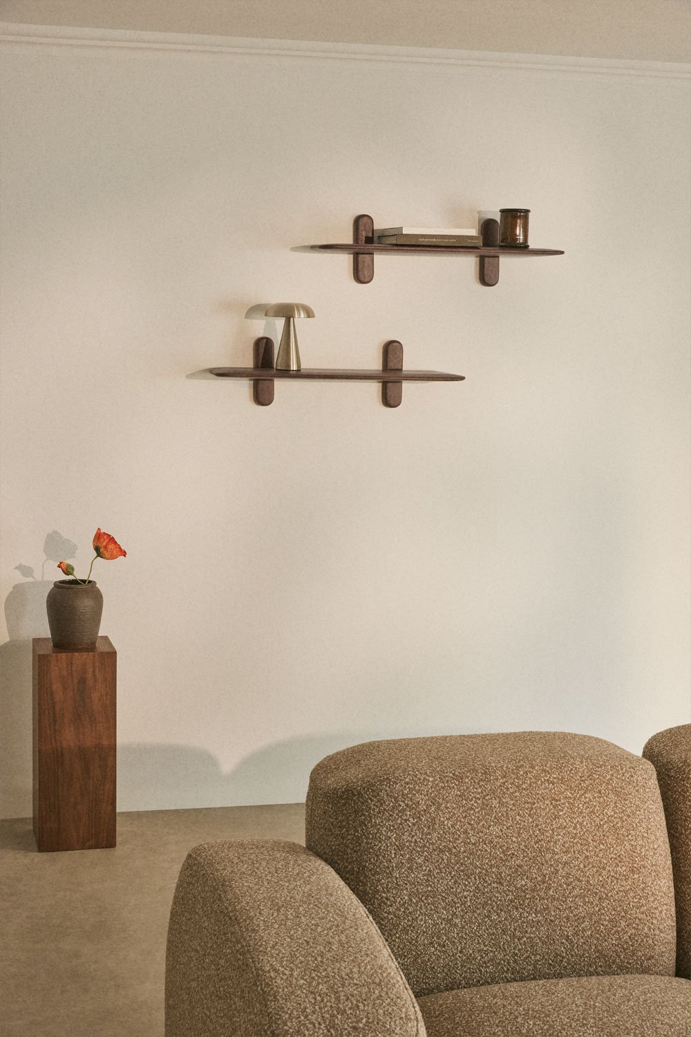 Pack de 2 estantes de pared en madera Breezee, imagen de galería 1