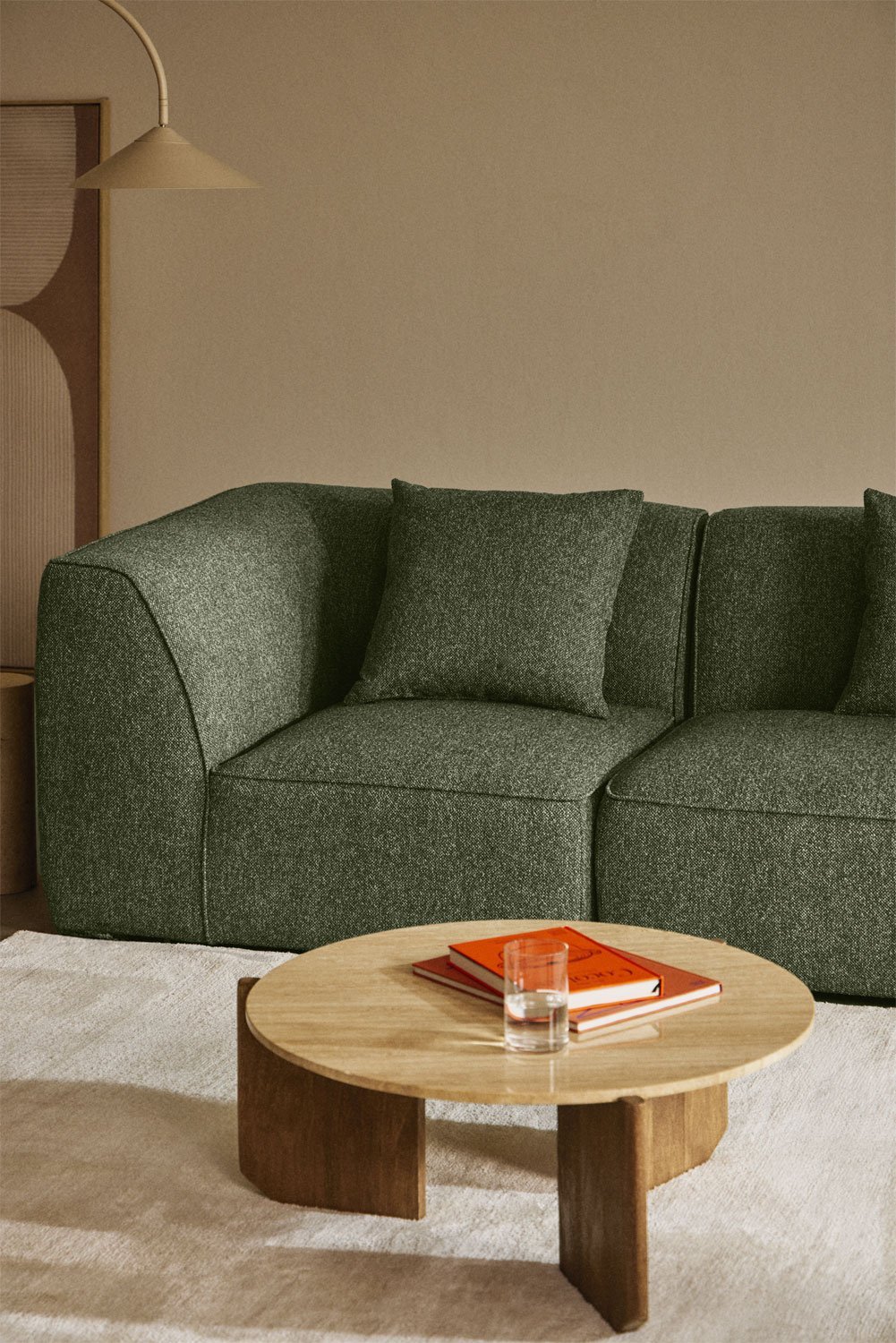 Módulo esquinero para sofá modular tapizado Cardea, imagen de galería 9