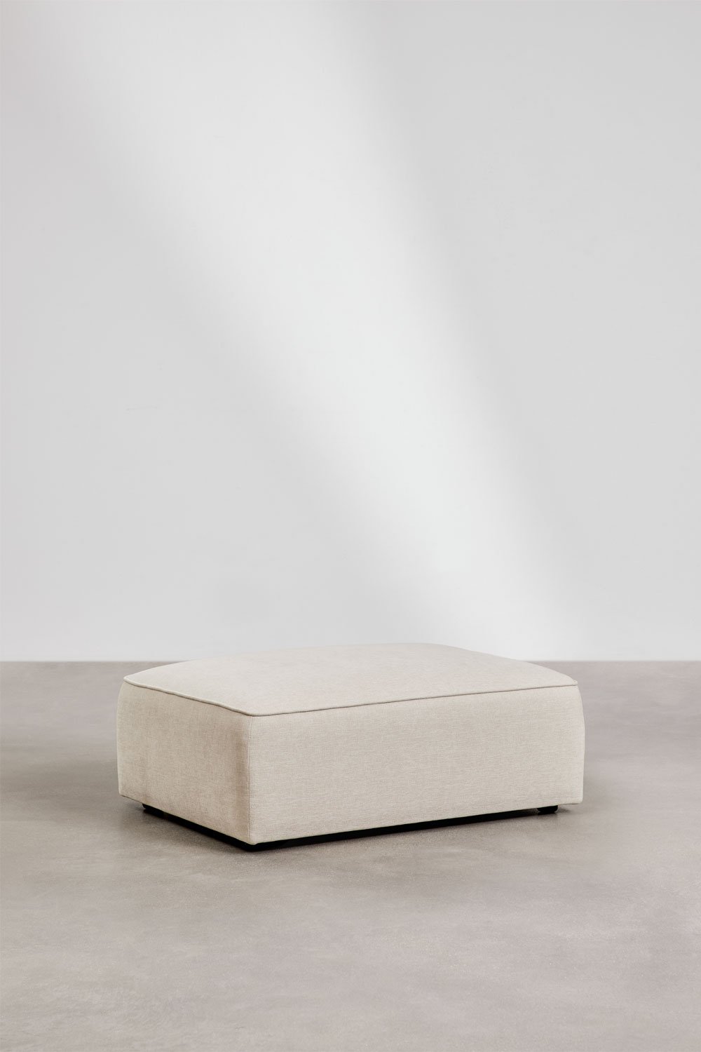 Sofá modular chaise longue izquierdo de 4 piezas con puff tapizado Cardea, imagen de galería 10