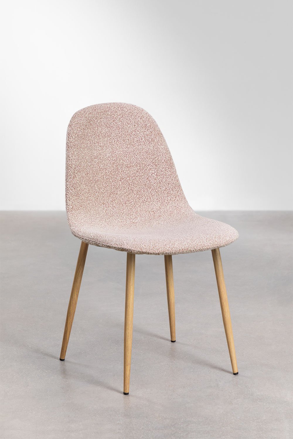 Silla de comedor en tela bouclé Glamm Deluxe, imagen de galería 1