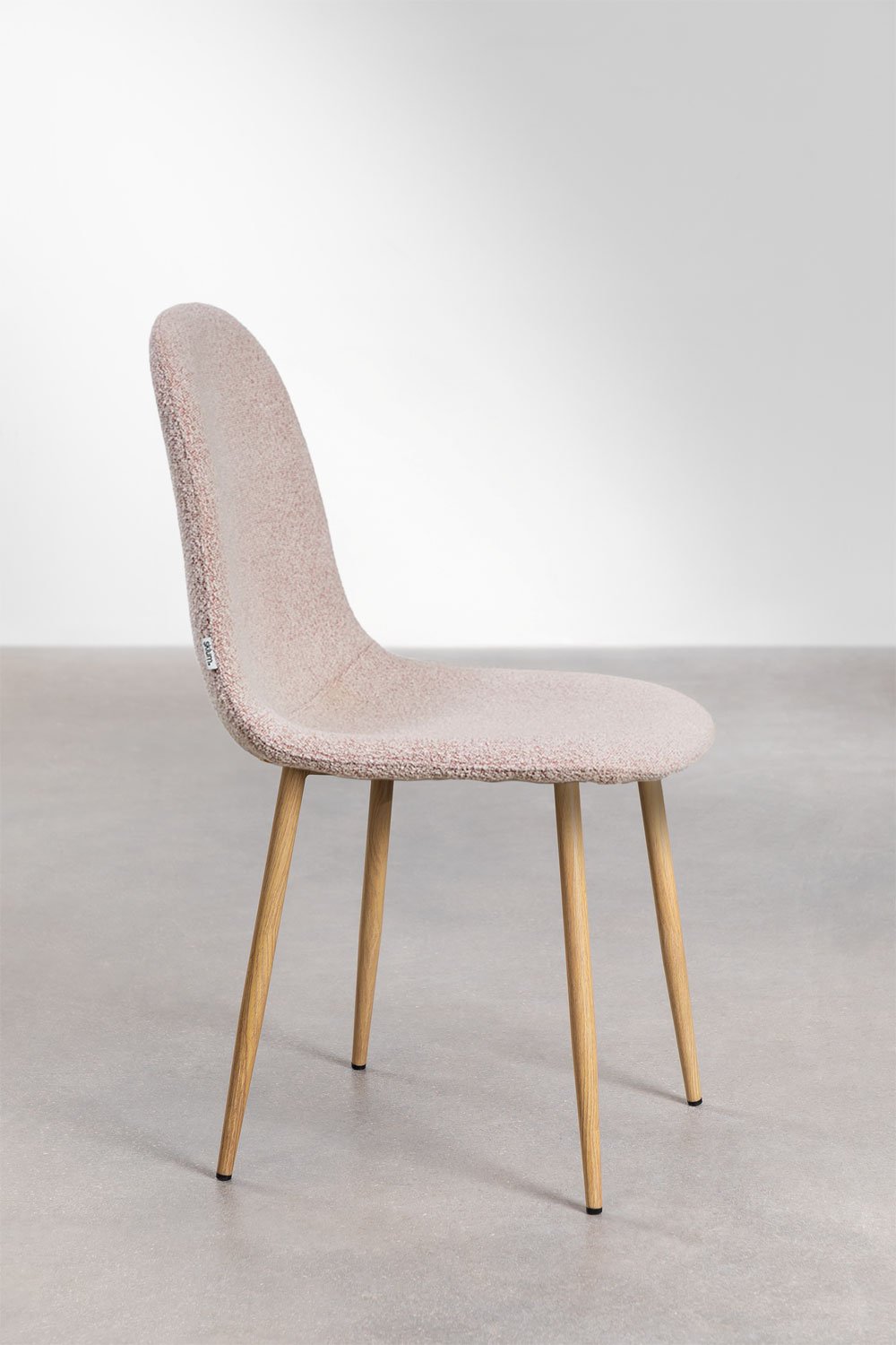 Silla de comedor en tela bouclé Glamm Deluxe, imagen de galería 2