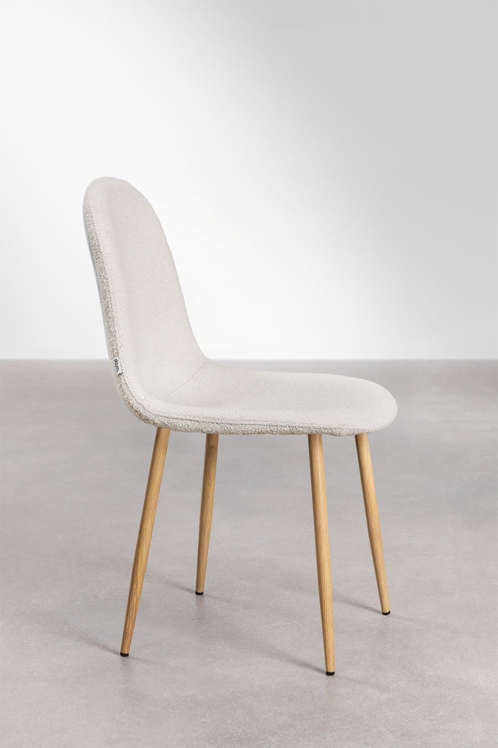 Pack de 4 sillas de comedor en tela bouclé Glamm Deluxe, imagen de galería 2