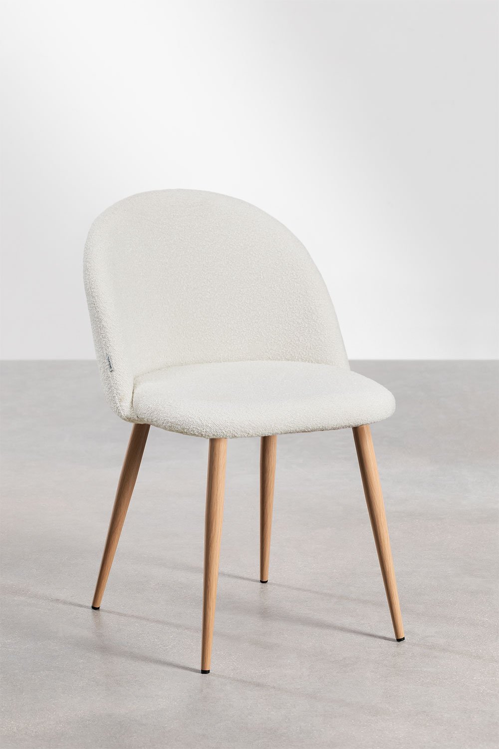 Silla de comedor en tela bouclé Kana Deluxe, imagen de galería 1