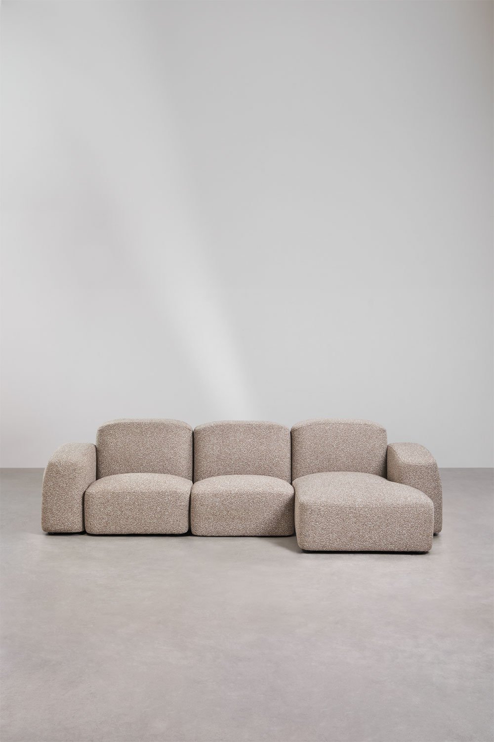 Sofá modular chaise longue derecho de 3 piezas Bastian, imagen de galería 5